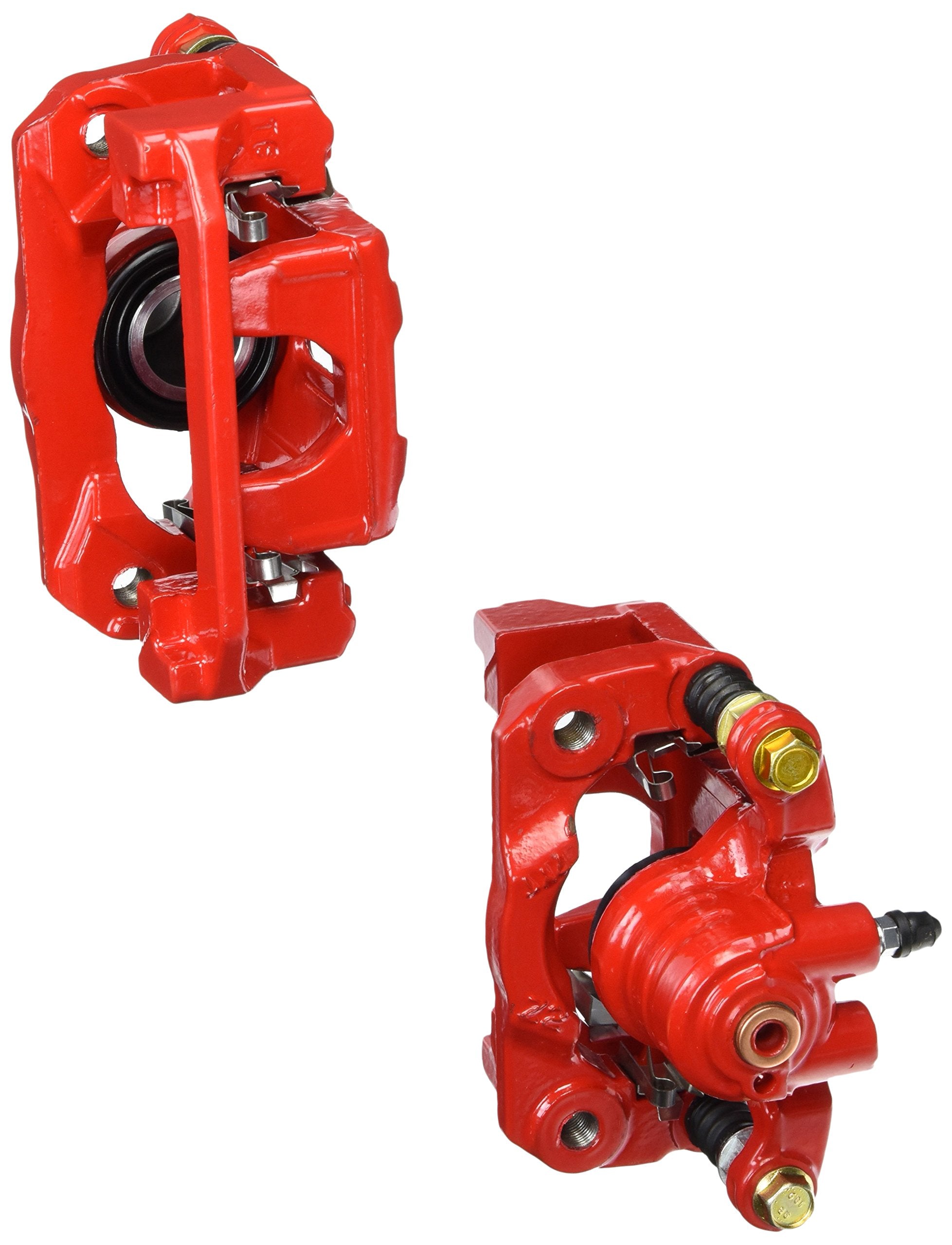 Power Stop Pair of High-Temp Red Powder Coated Rear Calipers for Nissan Pathfinder 2005-2012 [Model Specific]