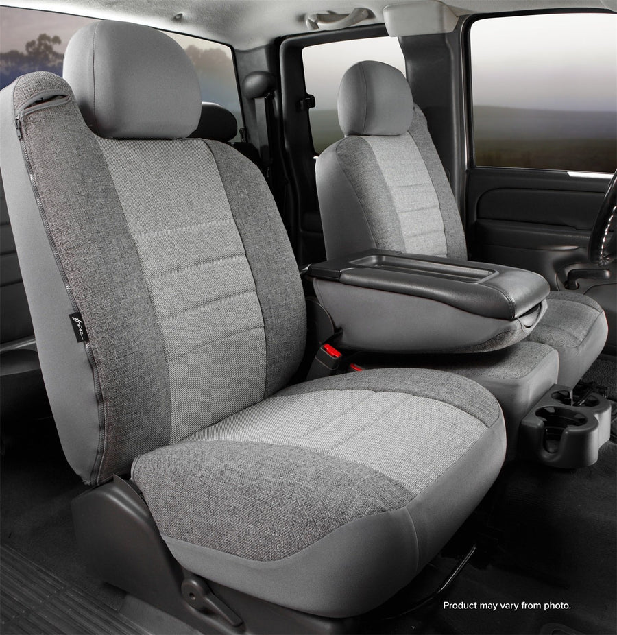 Fia Custom Fit OE39-5 GRAY Front Seat Cover Split Seat 40/20/40 - Tweed, (Gray)