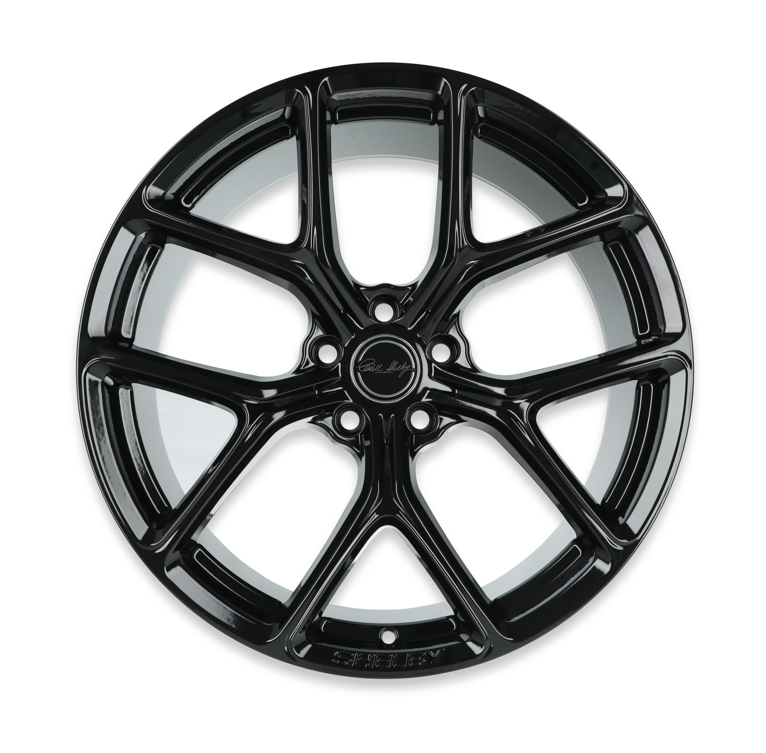 CS3-295430-B Carroll Shelby Wheels - 20 x 9.5 in. - 5 x 114.3-40mm Offset - Gloss Black
