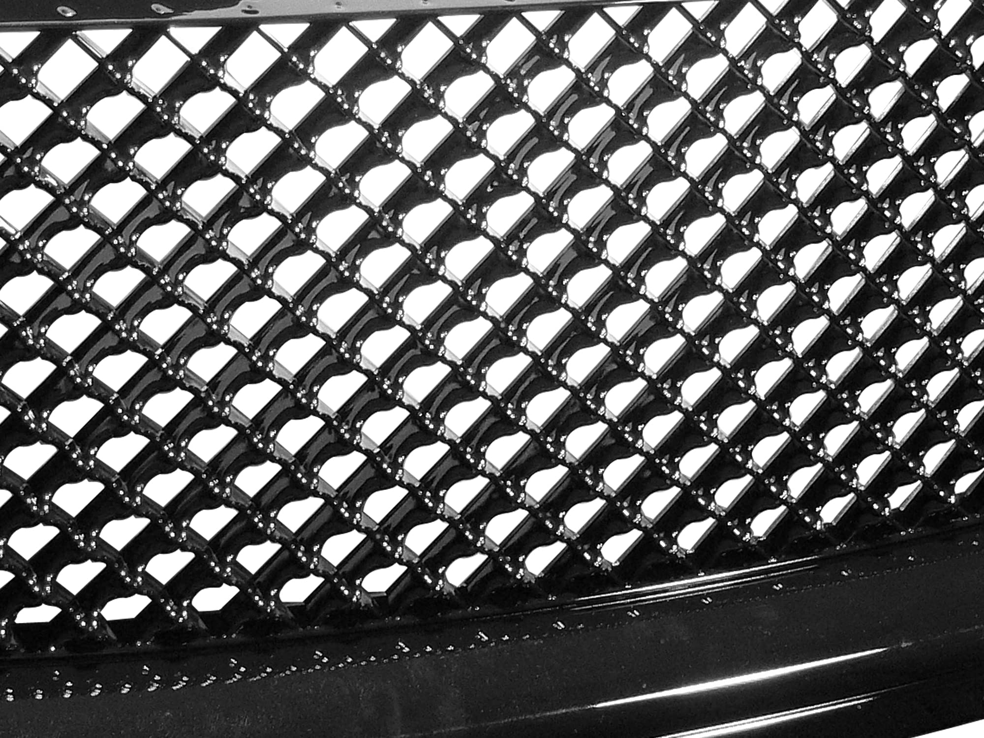 Mesh Front Hood Grille Armordillo USA 7148628 - Gloss Black Fits 2002-2009 GMC Envoy XL