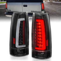Compatible ANZO Replacement LED Taillights Black Housing Clear Lens Pair for Cadillac Escalade LED 1999-2000