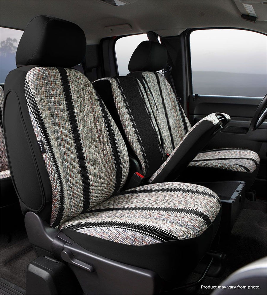 Custom Fit Fia TR49-17 BLACK Front Seat Cover Split Seat 40/20/40 - Saddle Blanket, (Black)