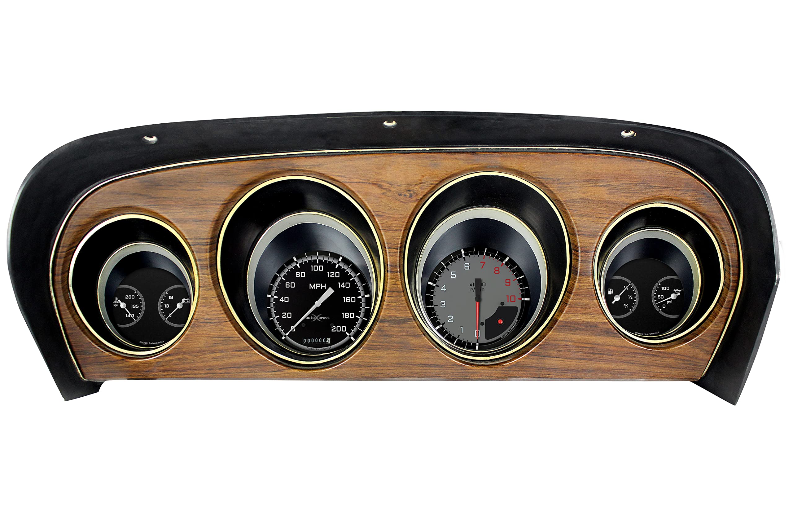MU69AXG Classic Instruments Direct-Fit Gauge Package - Autocross Gray