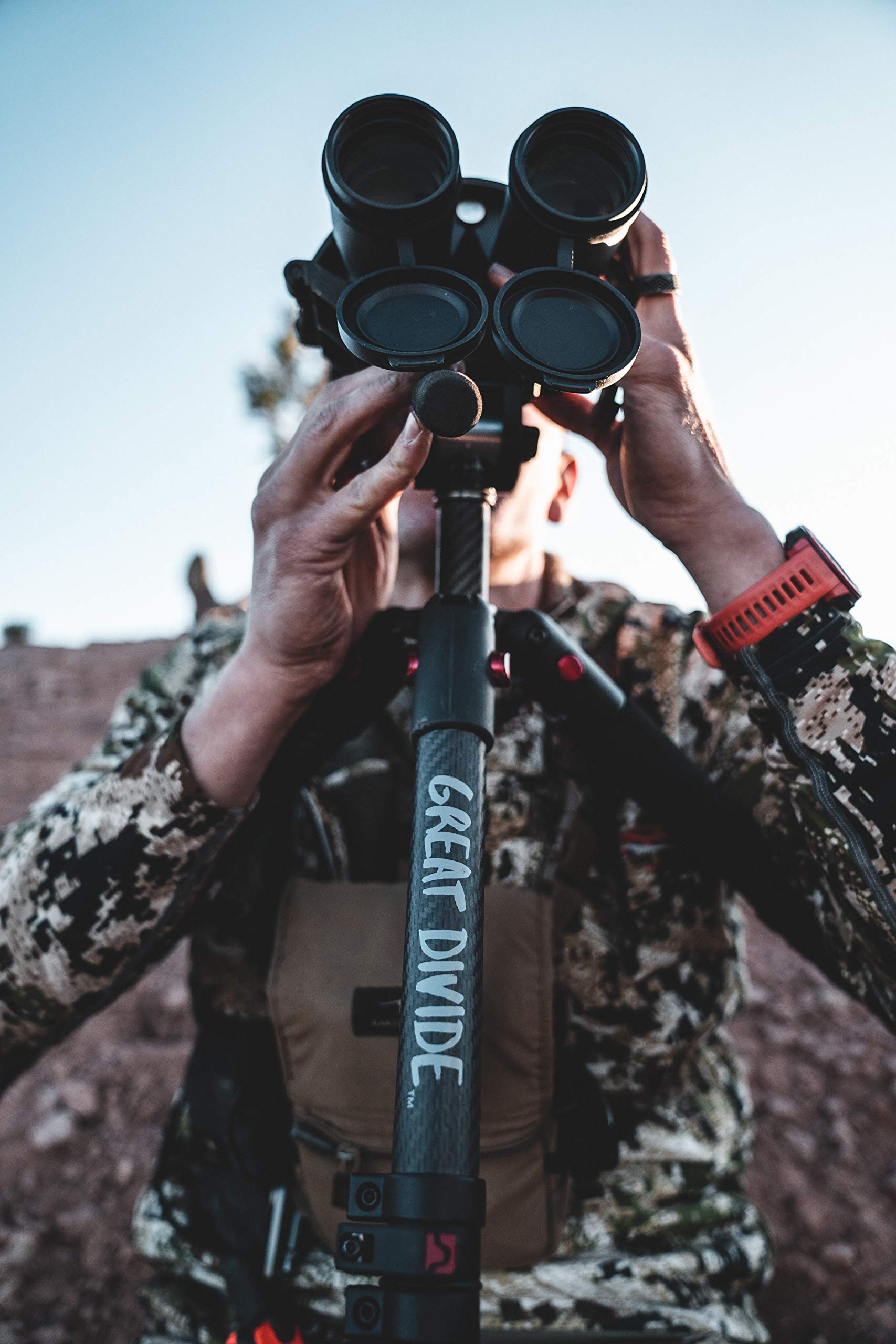 Binocular Rest BOG BBR with Lightweight Design, Adjustable Strap for Securing Binoculars to Tripod, and Switcheroo Quick Release Attachment System for Hunting, Spotting, Hiking, and Outdoors