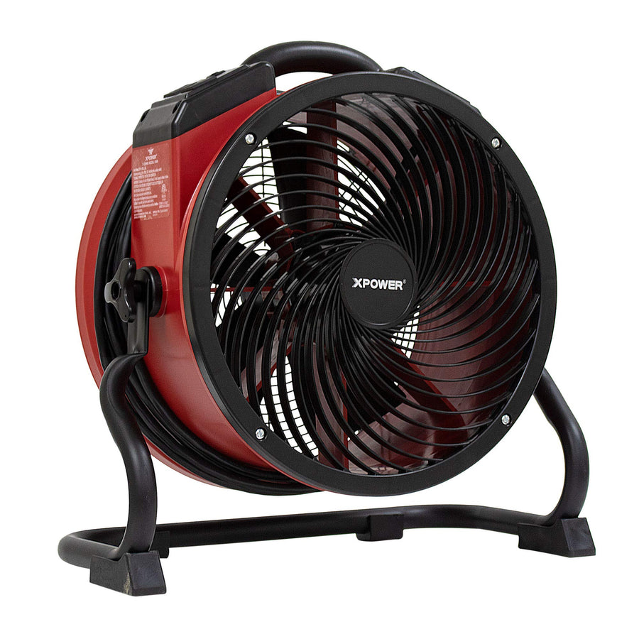 XPOWER Professional X-39AR Axial Fan with Sealed Motor (1/4 HP) for Water Damage Restoration and Powerful Focused Air Circulation up to 60 feet (Blue)
