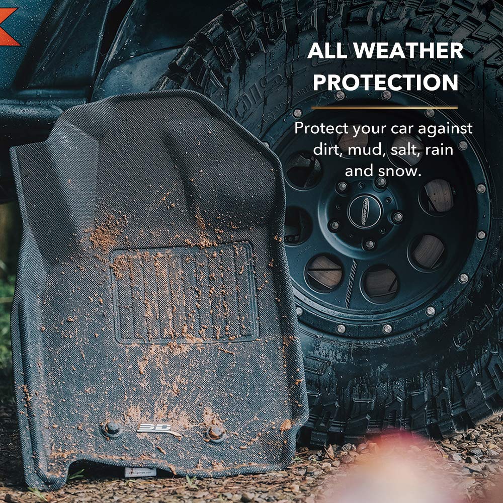 2009-2013 Cadillac CTS 3D MAXpider Kagu 2nd Row Floormats - Tan (L1CD00721502)
