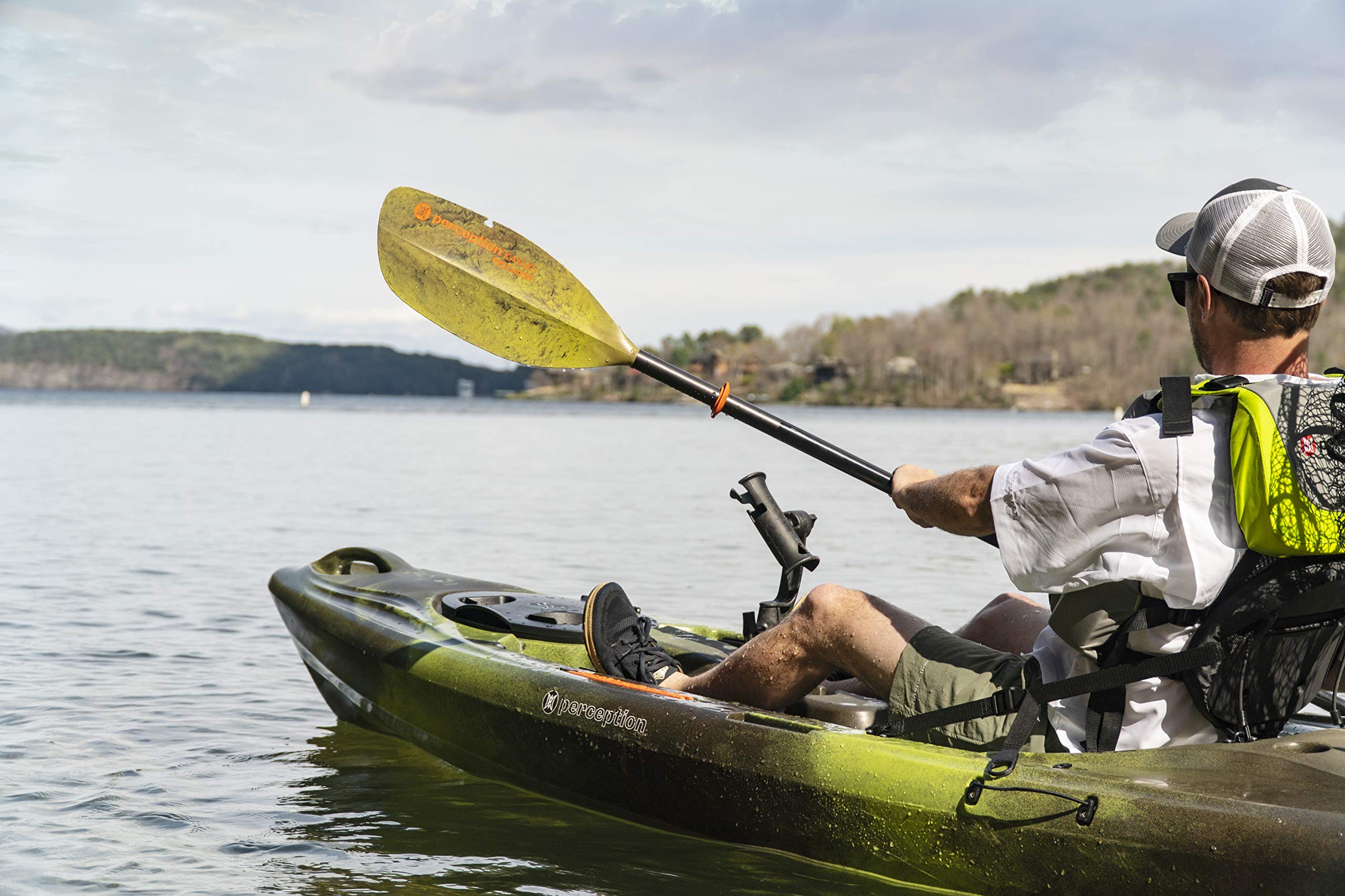 Pescador Perception Kayaks Adjustable Fishing Paddle -2 Piece Moss camo, 230-250cm/90.5-98.5”