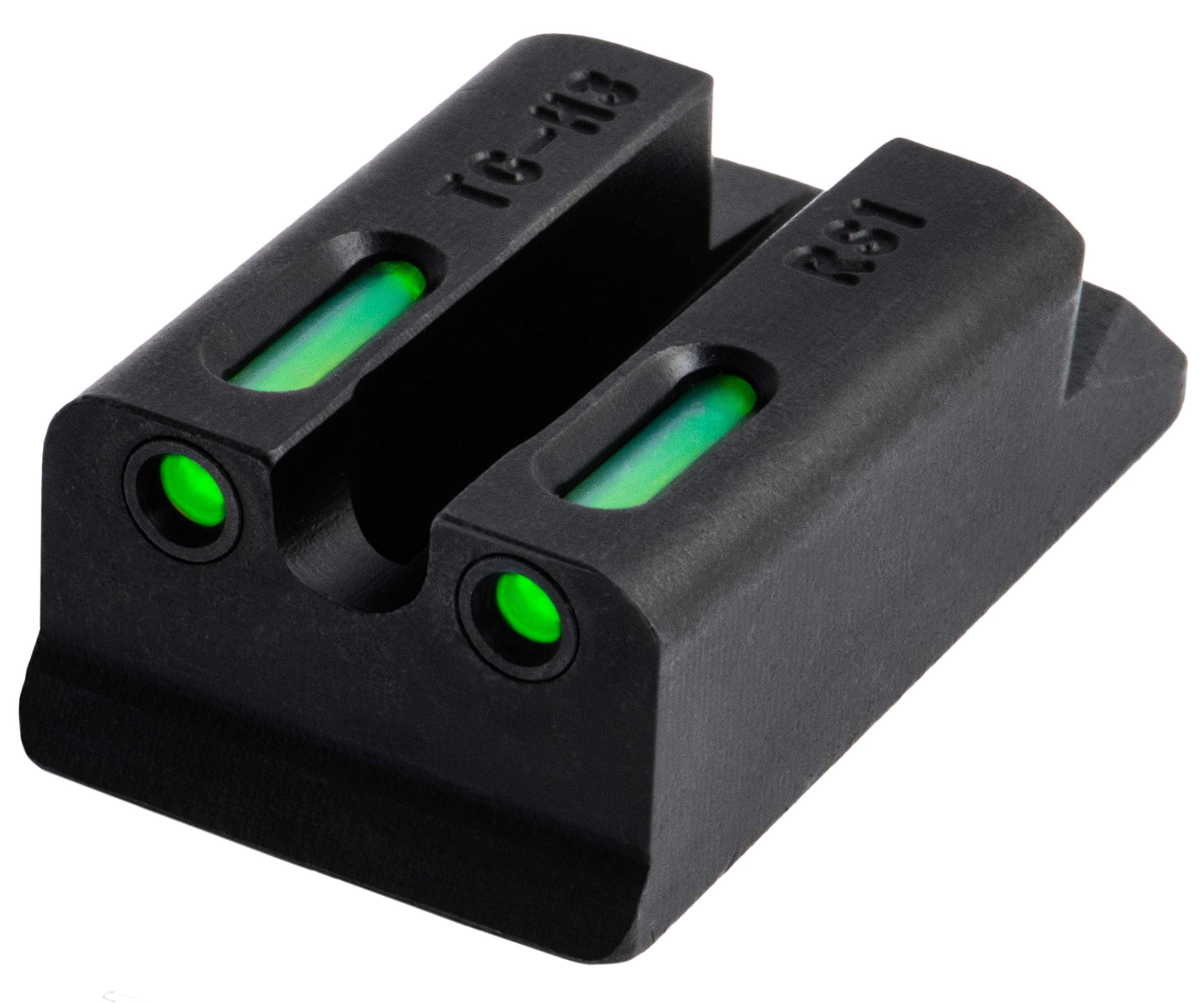 Tritium and Fiber Optic Xtreme Handgun Sights for Ruger Pistols, TRUGLO TFX Pro Black