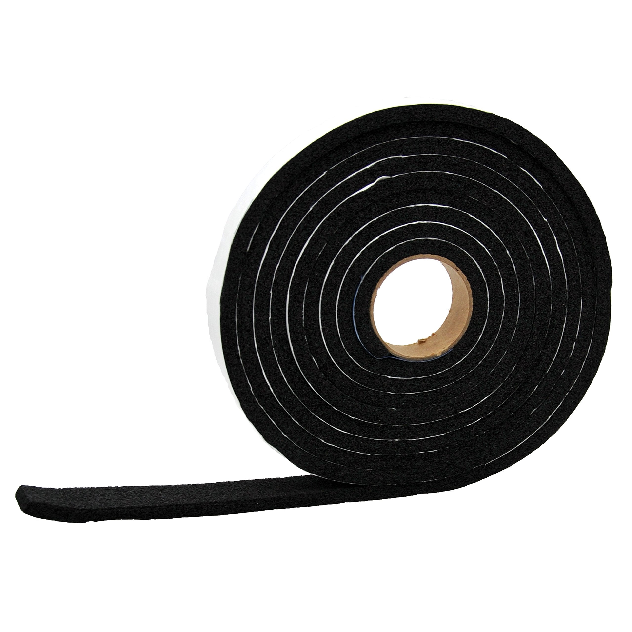 3/8" x 1/2" x 50' Vinyl Weather Stripping Foam Tape AP Products