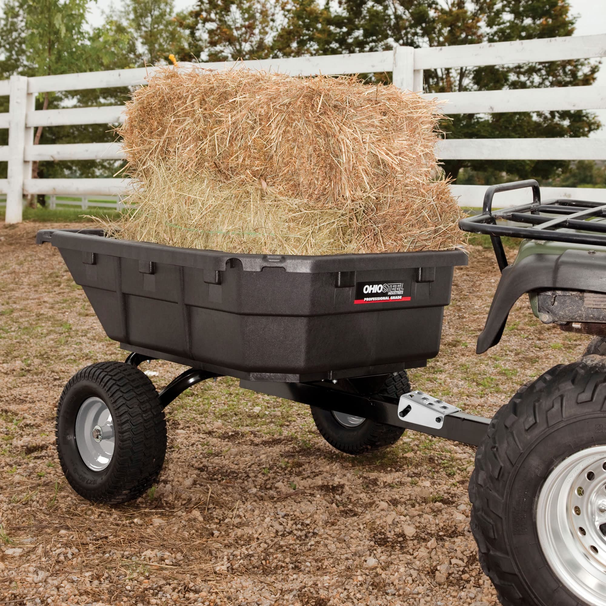Poly Swivel Hybrid Dump Cart Ohio Steel 4048P-HYB, 15 cu.ft., 1250 lb Load Capacity