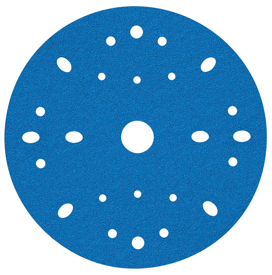 3M Hookit AMAPR Blue Abrasive Disc Multi-Hole, 36170, 6 in, 40 Grade, 50 Discs per Carton