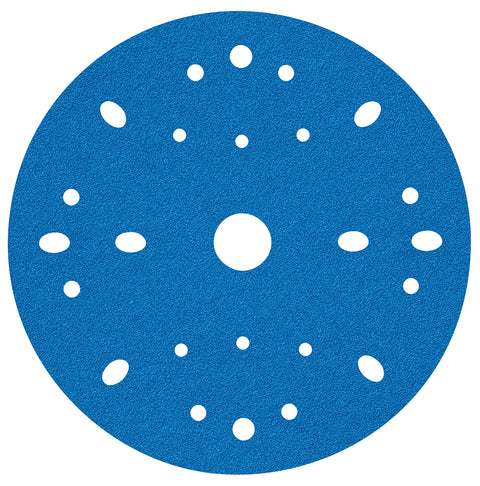 3M Hookit AMAPR Blue Abrasive Disc Multi-Hole, 36170, 6 in, 40 Grade, 50 Discs per Carton