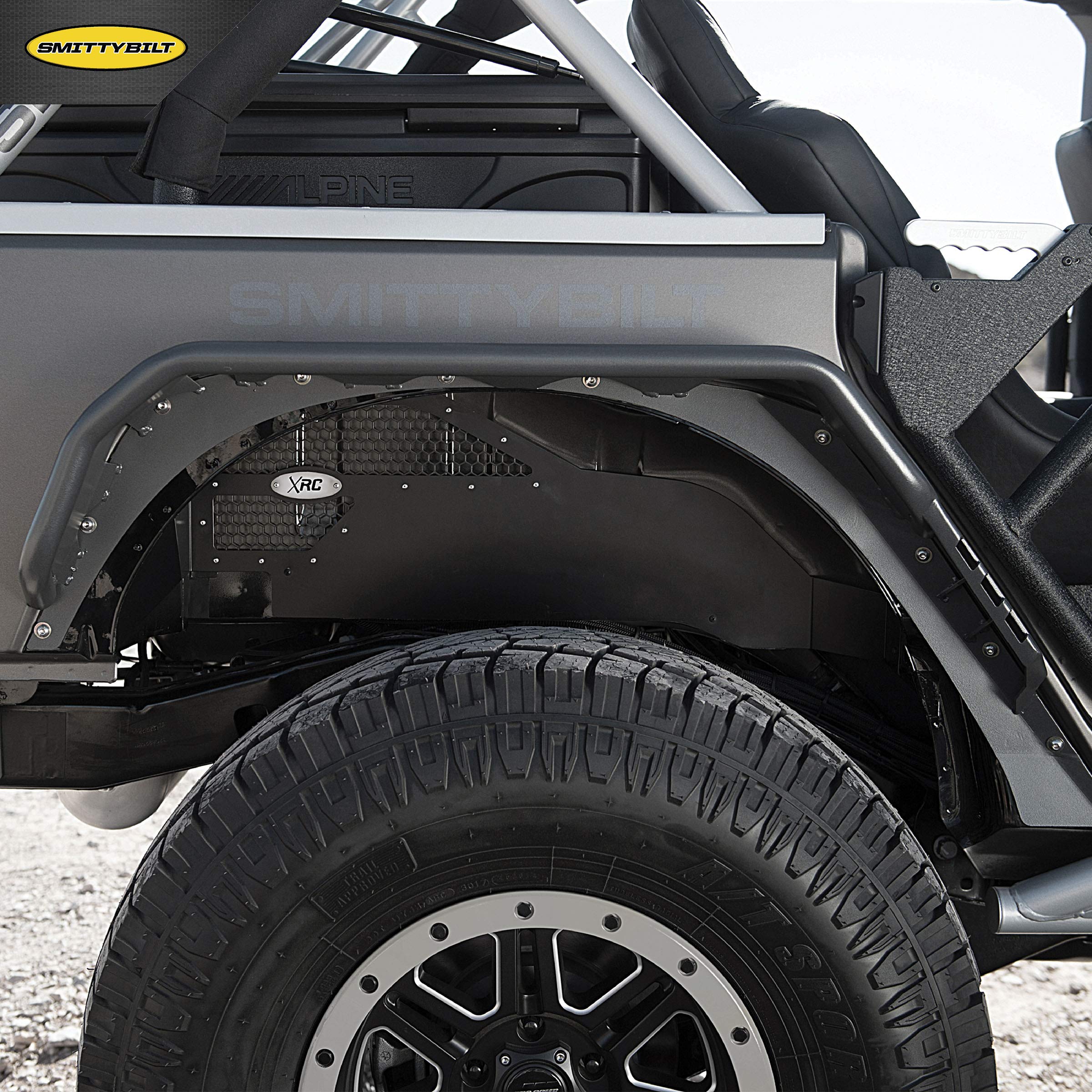 XRC Smittybilt 76986 Rear Pair Fender Liners for 2007-2018 Jeep Wrangler JK