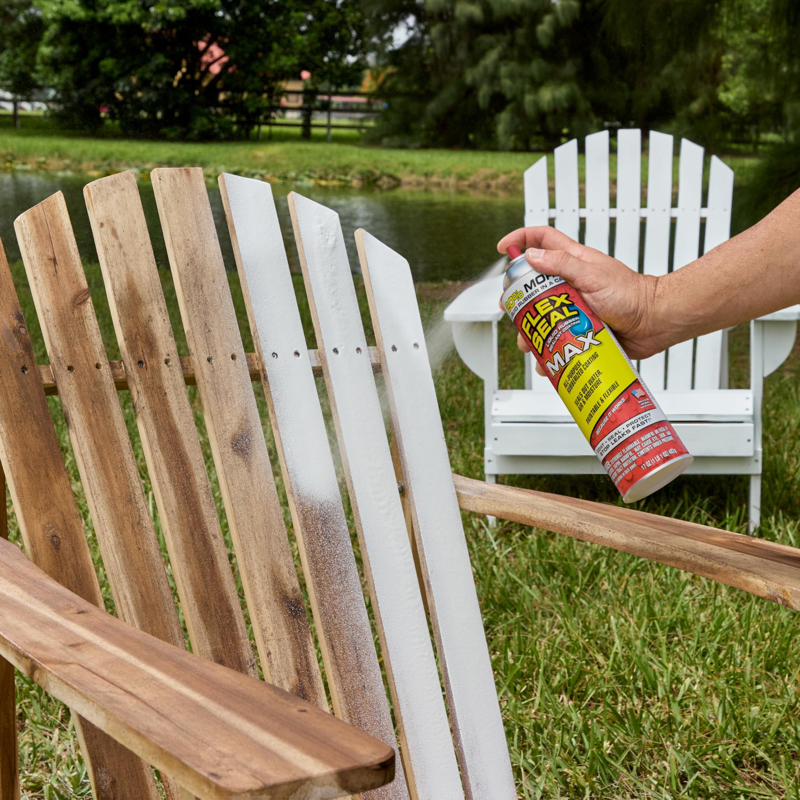 Flex Seal MAX, 17 oz, Black, 1-Pack, Waterproof Rubber Spray On Sealant Coating, Stop Leaks Instantly, Perfect for Gutters, Wood, RV, Campers, Roof Repair, Skylights, Windows, and More