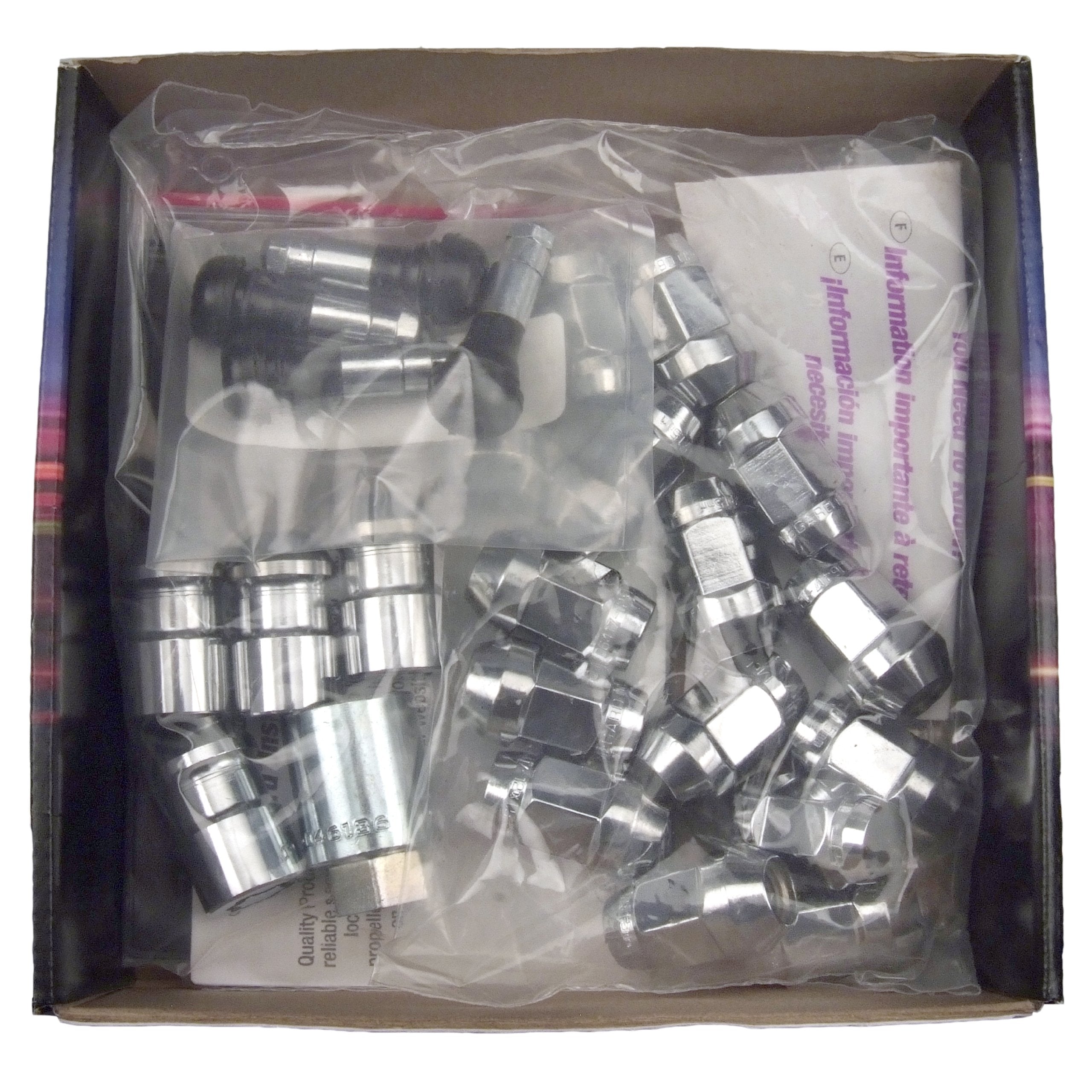 Bulge Cone Seat Style McGard 84563 Chrome (1/2" - 20 Thread Size) Wheel Installation Kit for Jeep Wrangler - 23 Piece