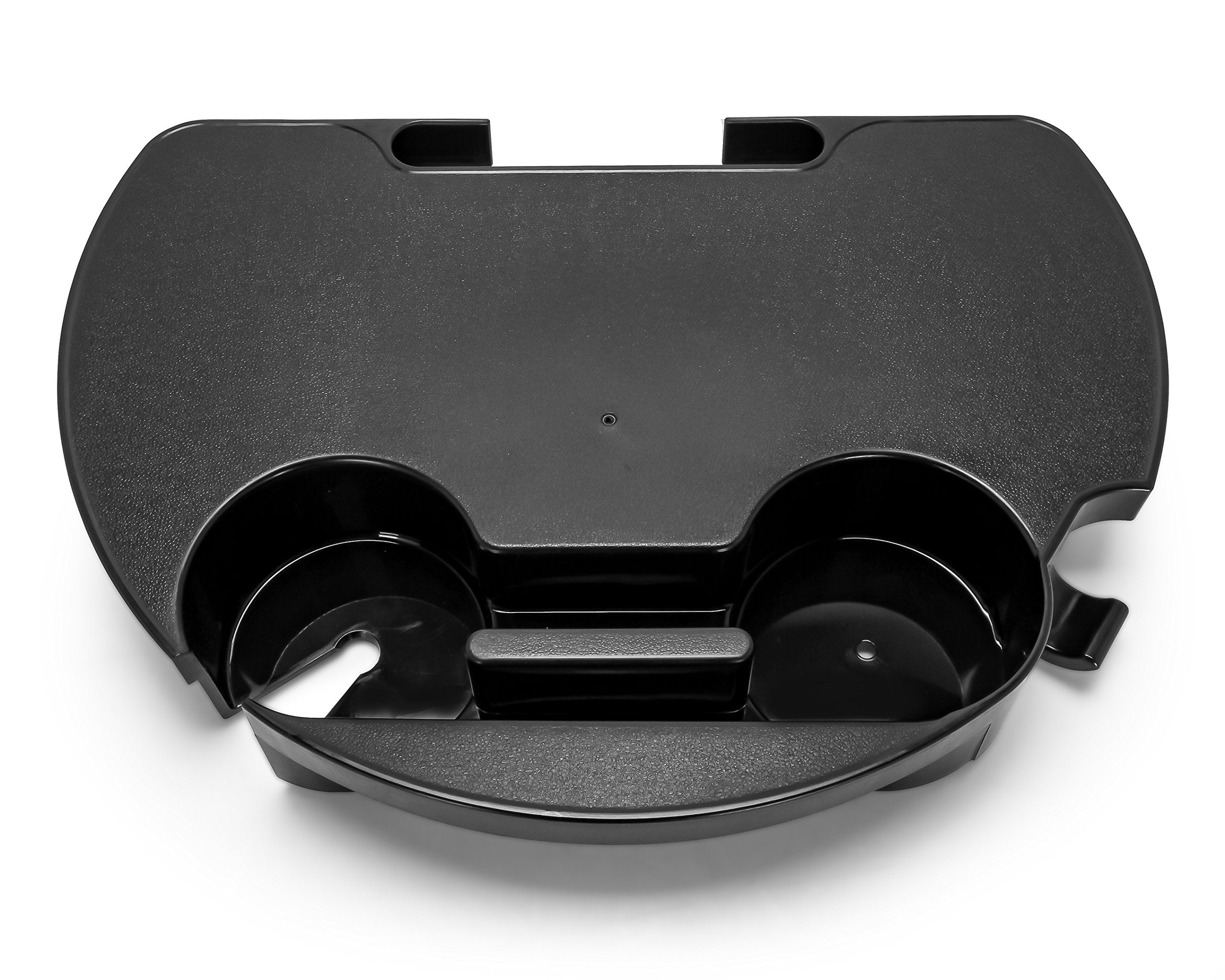 Zero Gravity Chair Tray Camco - Features 2 Cup Holders & Built-in Hook for Bags - Textured Non-Slip Surface & Drainage Holes in Cup Holders (51834)