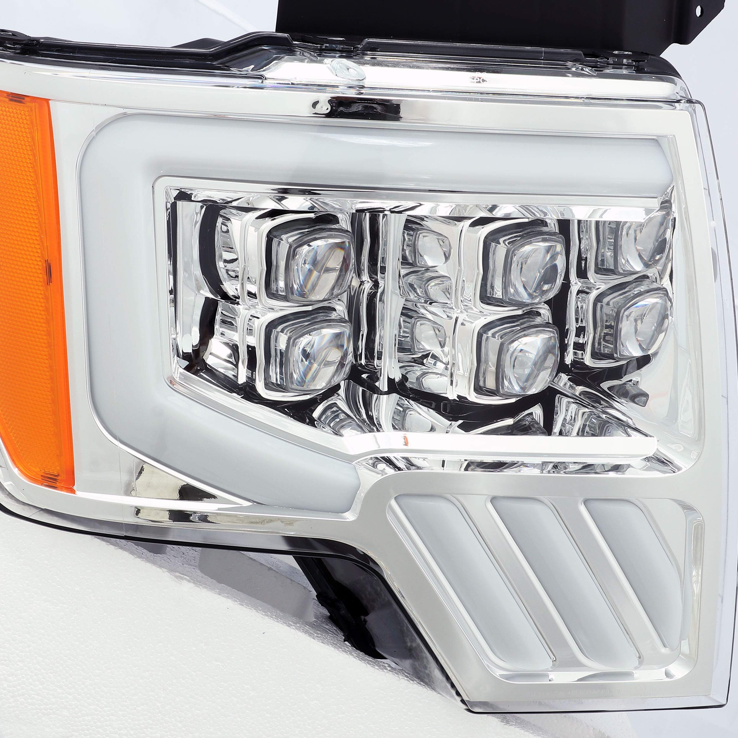 880191 AlphaRex USA Nova Series LED Projector Headlights fits Ford F-150,Clear