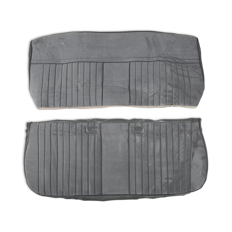 05-324 Brothers Trucks Deluxe Pleat Seat Upholstery Cloth/Vinyl - Grey/Charcoal