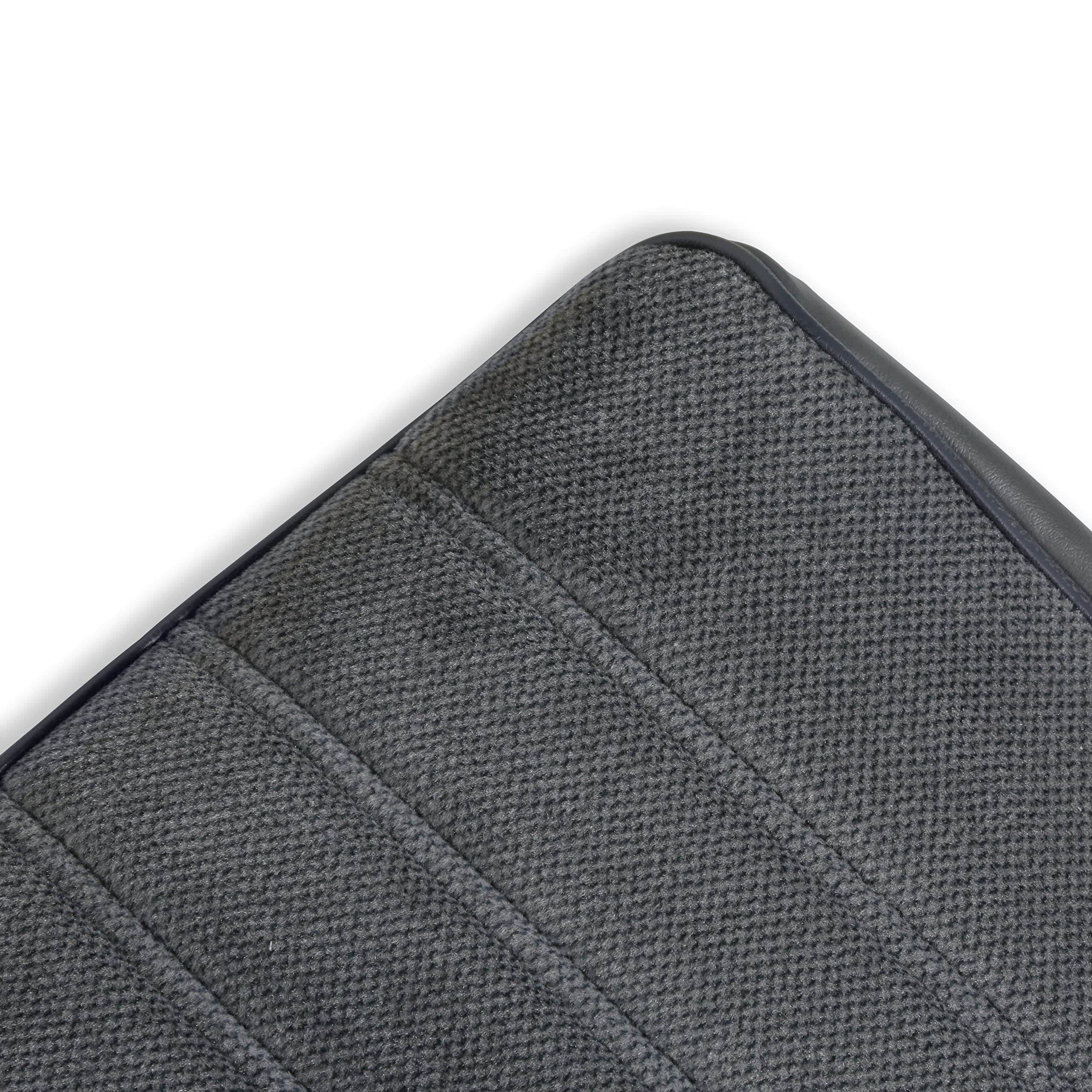 05-299 Brothers Trucks Seat Upholstery Full Pleat Cloth/Vinyl Grey/Charcoal