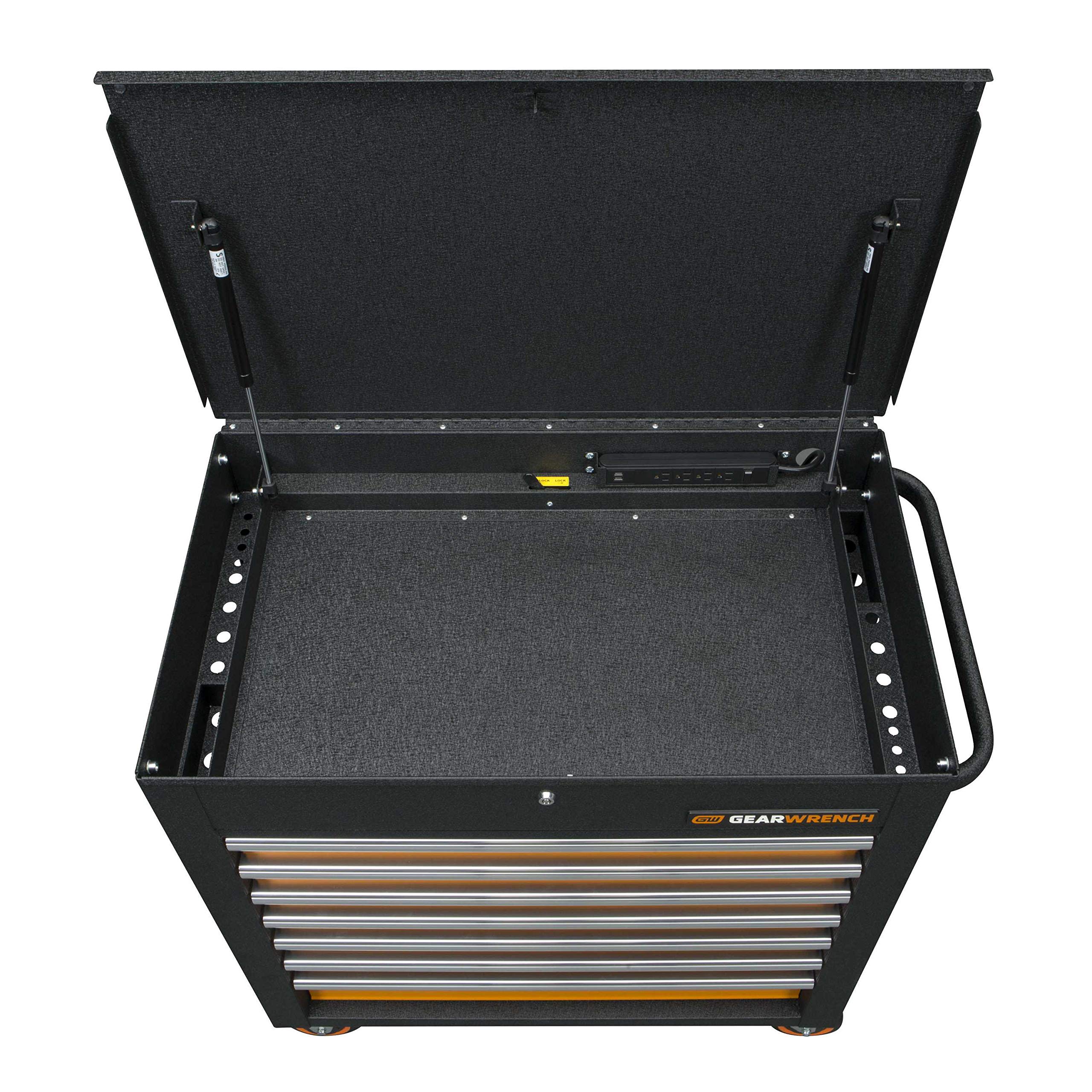 35" GEARWRENCH 7 Drawer GSX Series Rolling Tool Cart with Tilt Top - 83246