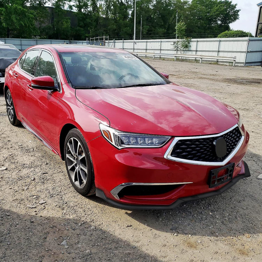 Front Bumper Lip Spec-D Tuning Compatible with Acura TLX 2018-2021 Black
