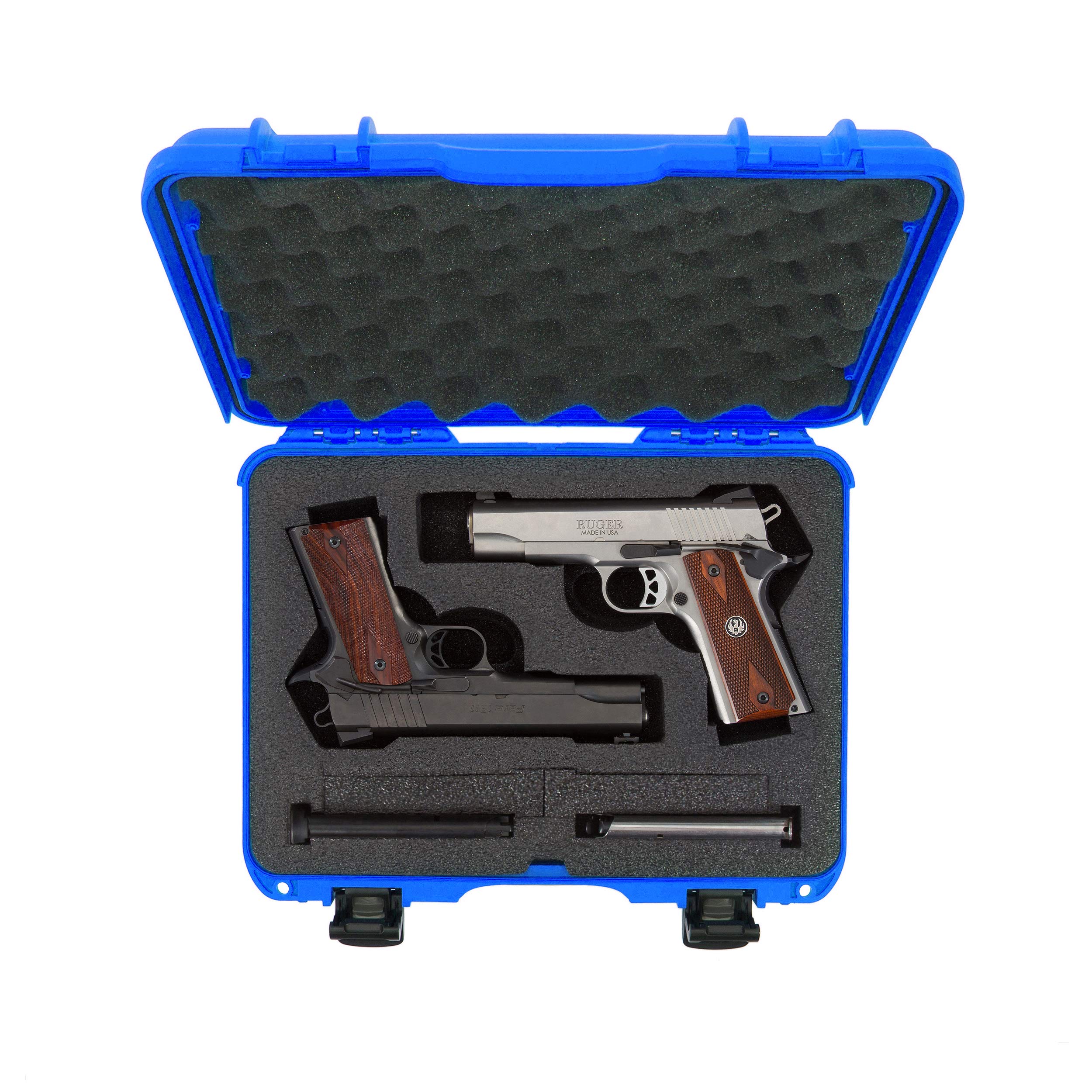 Nanuk Waterproof 2UP Classic Pistol Hard Case 910 - Blue (910-CLASG8)