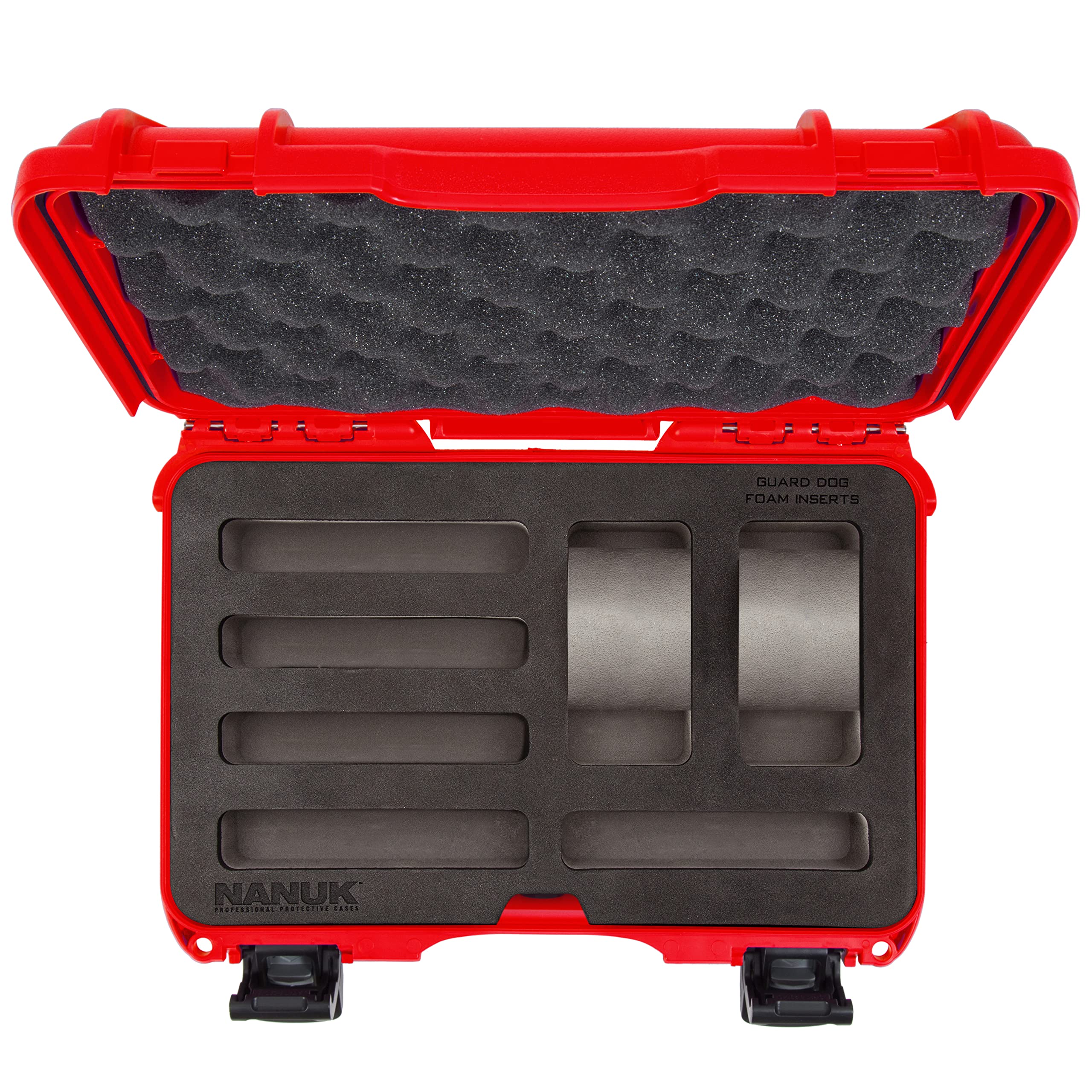 Cases Nanuk w/foam insert for 2 Watches and 5 Knives - Red 909-2WT5KNI9