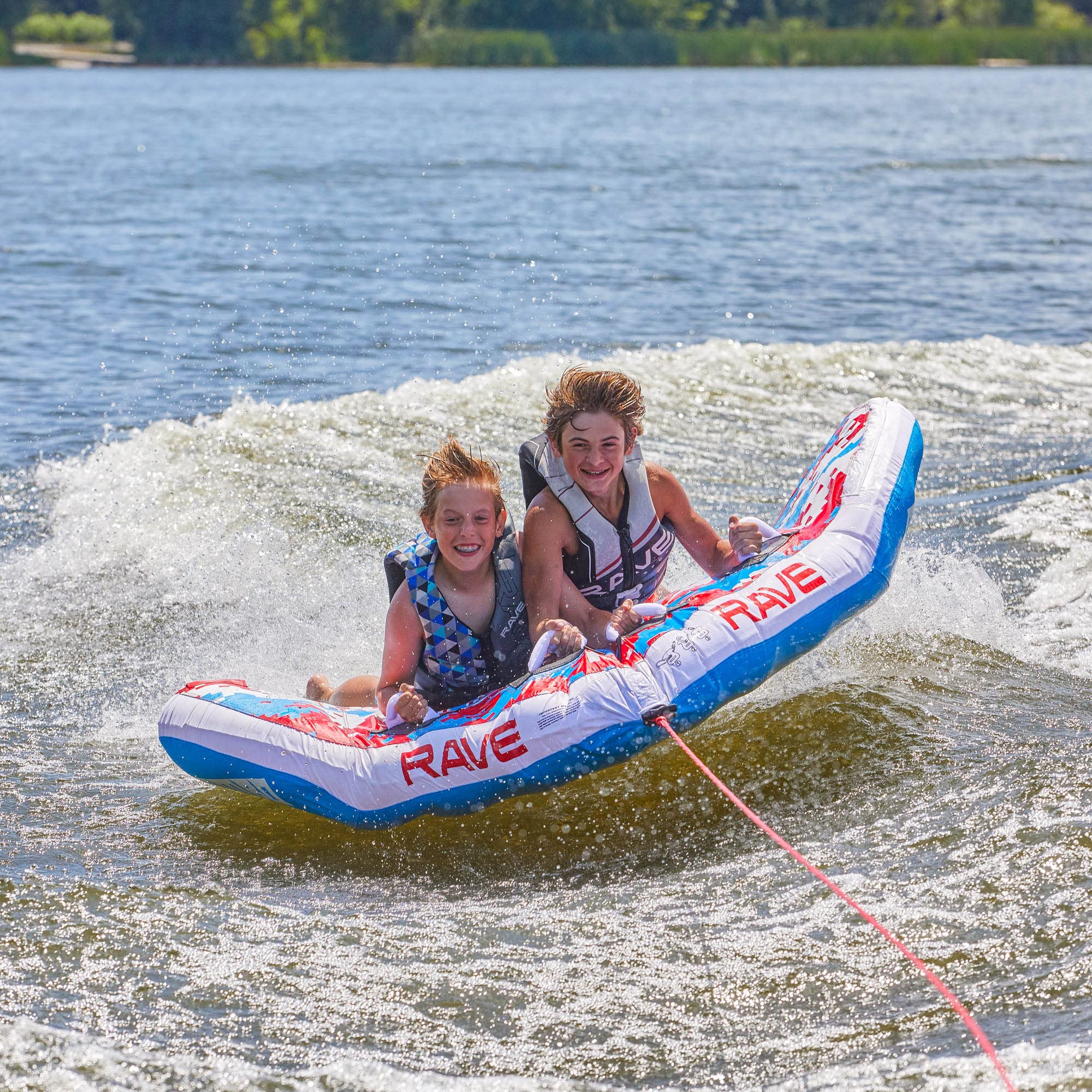 Mambo PX Rave Sports Boat Towable Tube - Inflatable Tube for 1-2 Riders