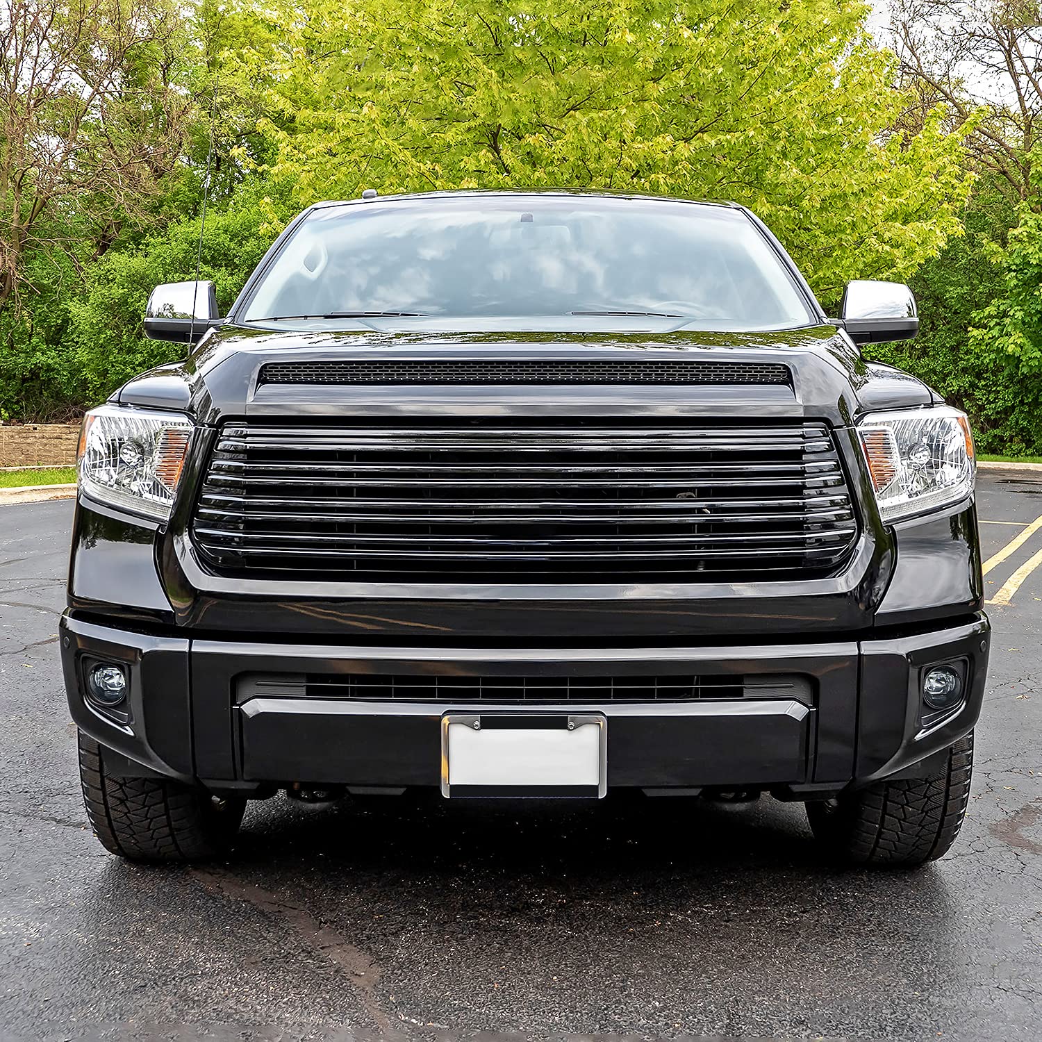 LED Fog Lights Spec-D Tuning Clear Lens + Built-In LED Bulbs Included Compatible with Toyota Tundra 2014-2020 L+R Pair Assembly