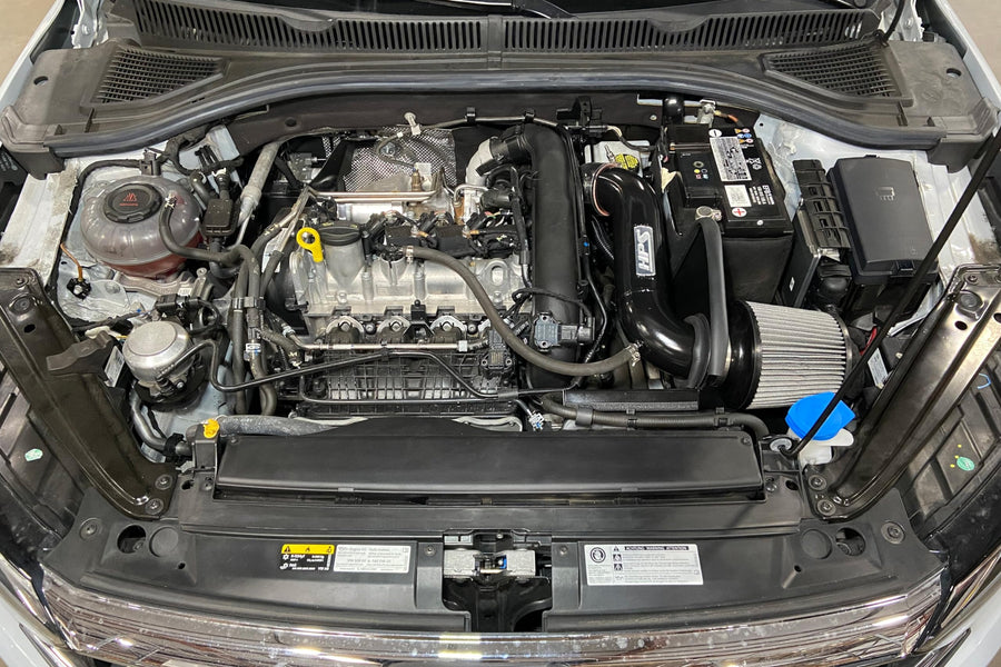 HPS Air Intake Kit Polished with Heat Shield Compatible for 2019-2021 Volkswagen Jetta 1.4L Turbo, 827-714P