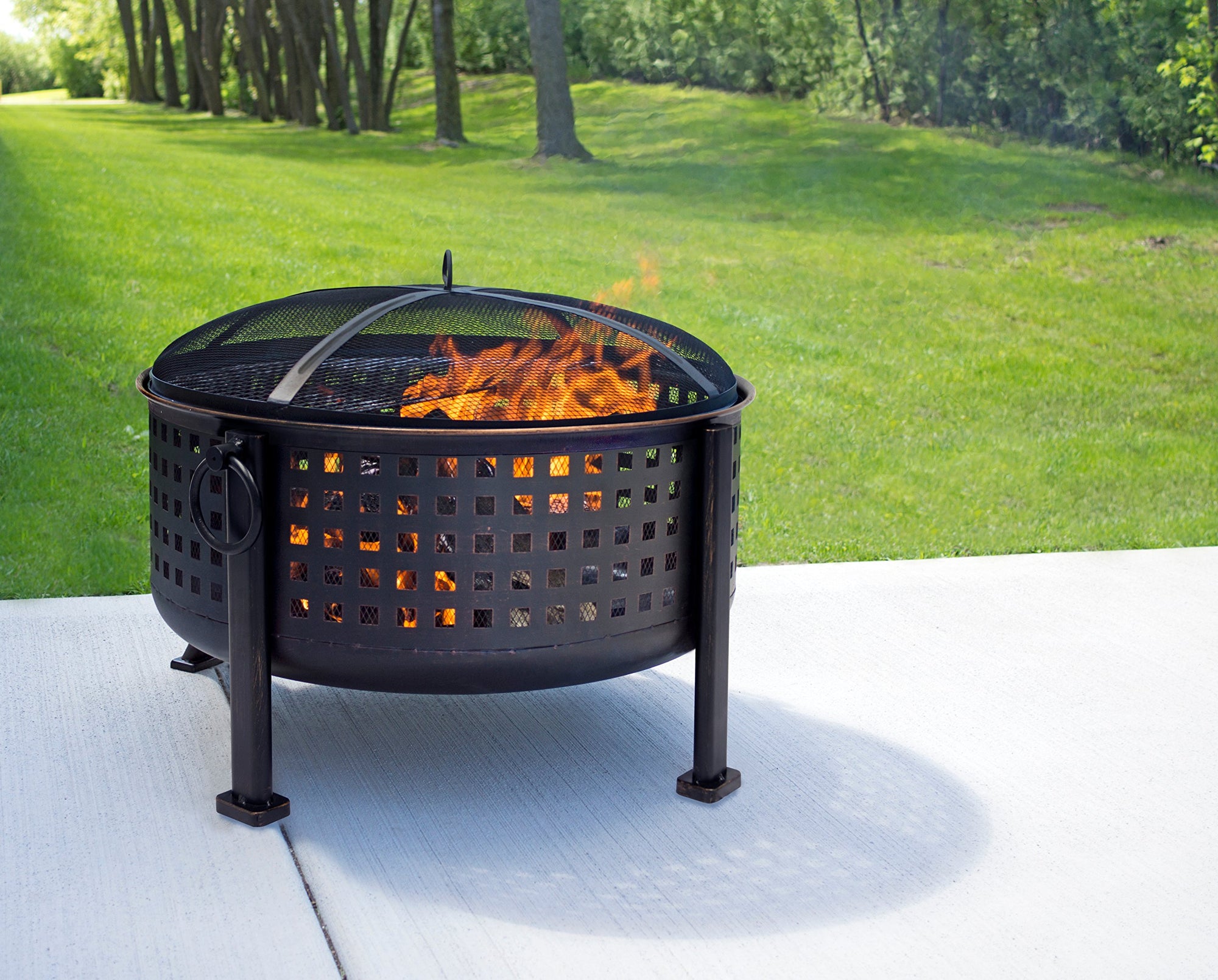 Langston Pleasant Hearth OFW821RC 12" Deep Bowl Fire Pit