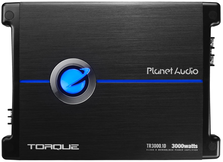 Planet Audio Class D TR3000.1D Monoblock Car Amplifier - 3000 High Output, 1 Ohm, Low Level Inputs, Low Pass Crossover, Hook Up to Subwoofer for Bass