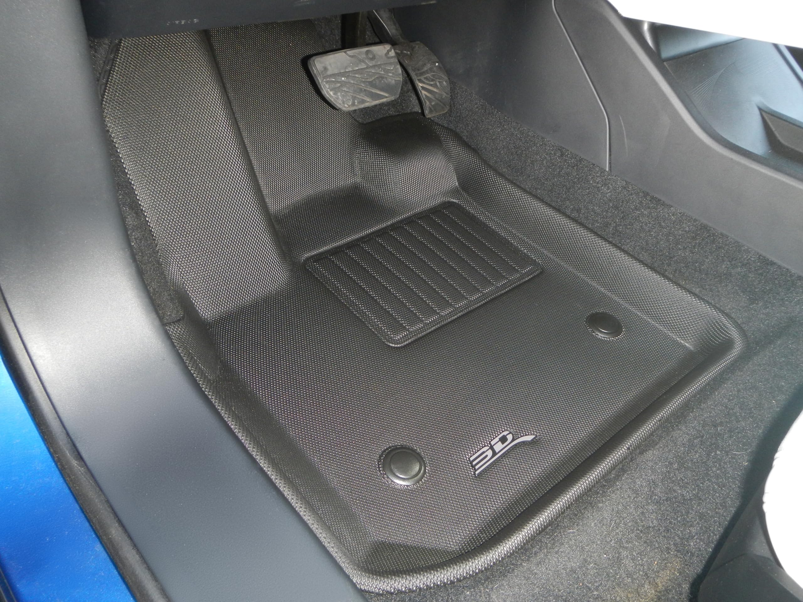Kagu Floor Mat 3D MAXpider Custom Fit (Black) Compatible with Fisker Ocean 2024 - Front Row