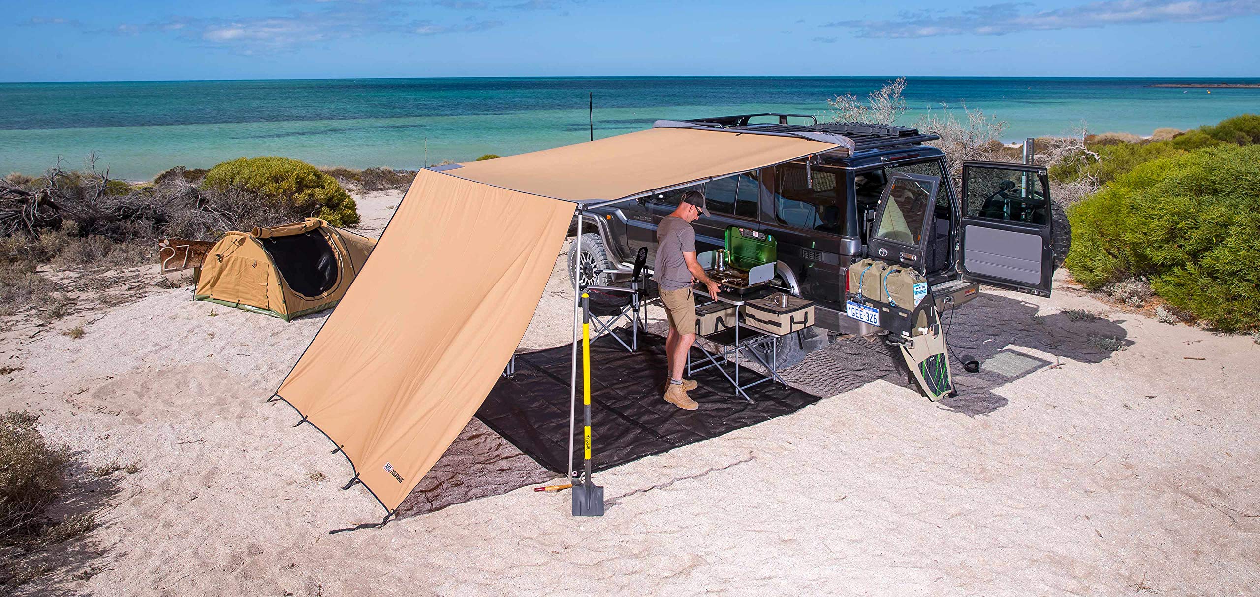 Front ARB 813107 Awning Windbreak 2500 mm / 98 in with Fire Retardant