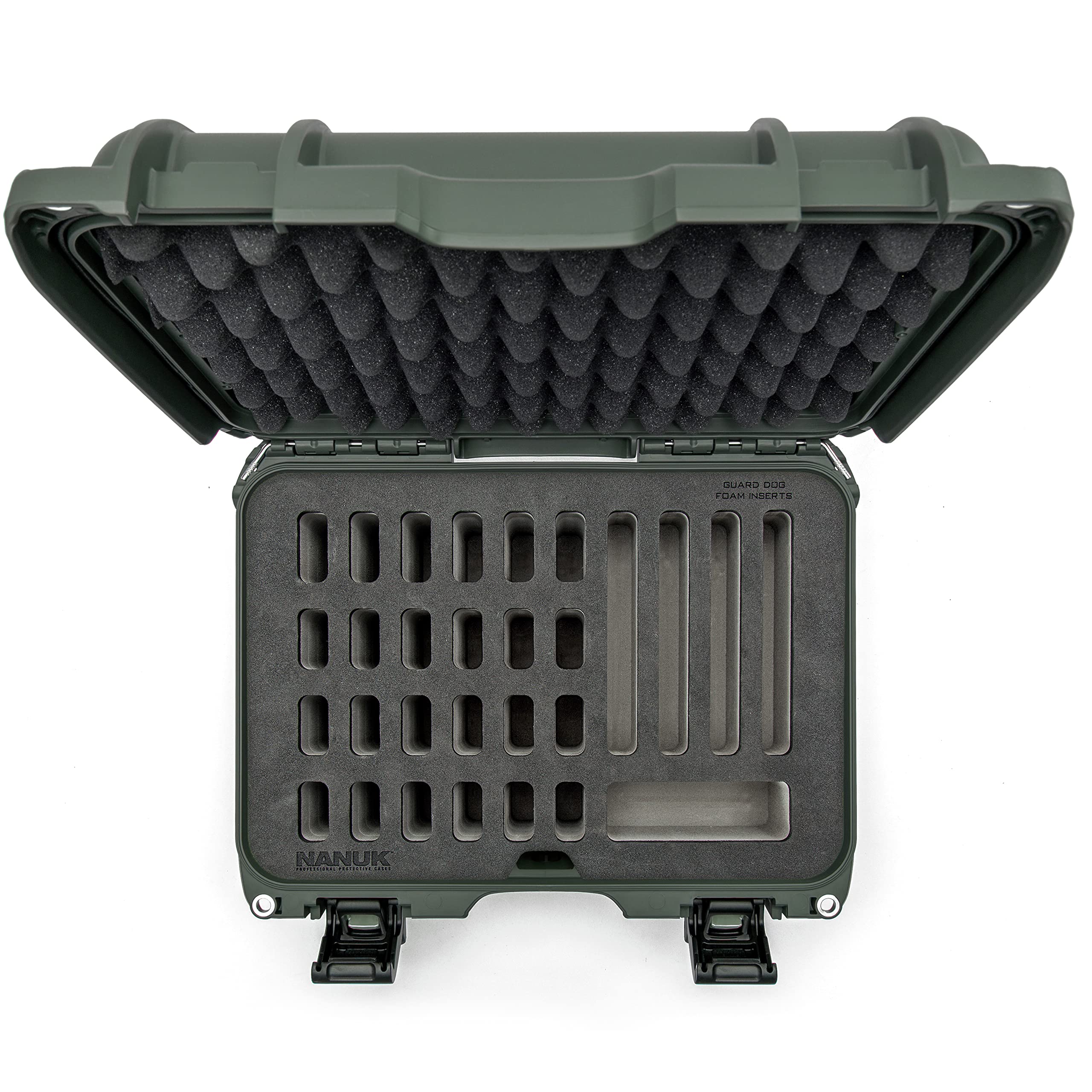 Case Nanuk w/Foam Insert for 28 Knives - Olive 915-28KNI6