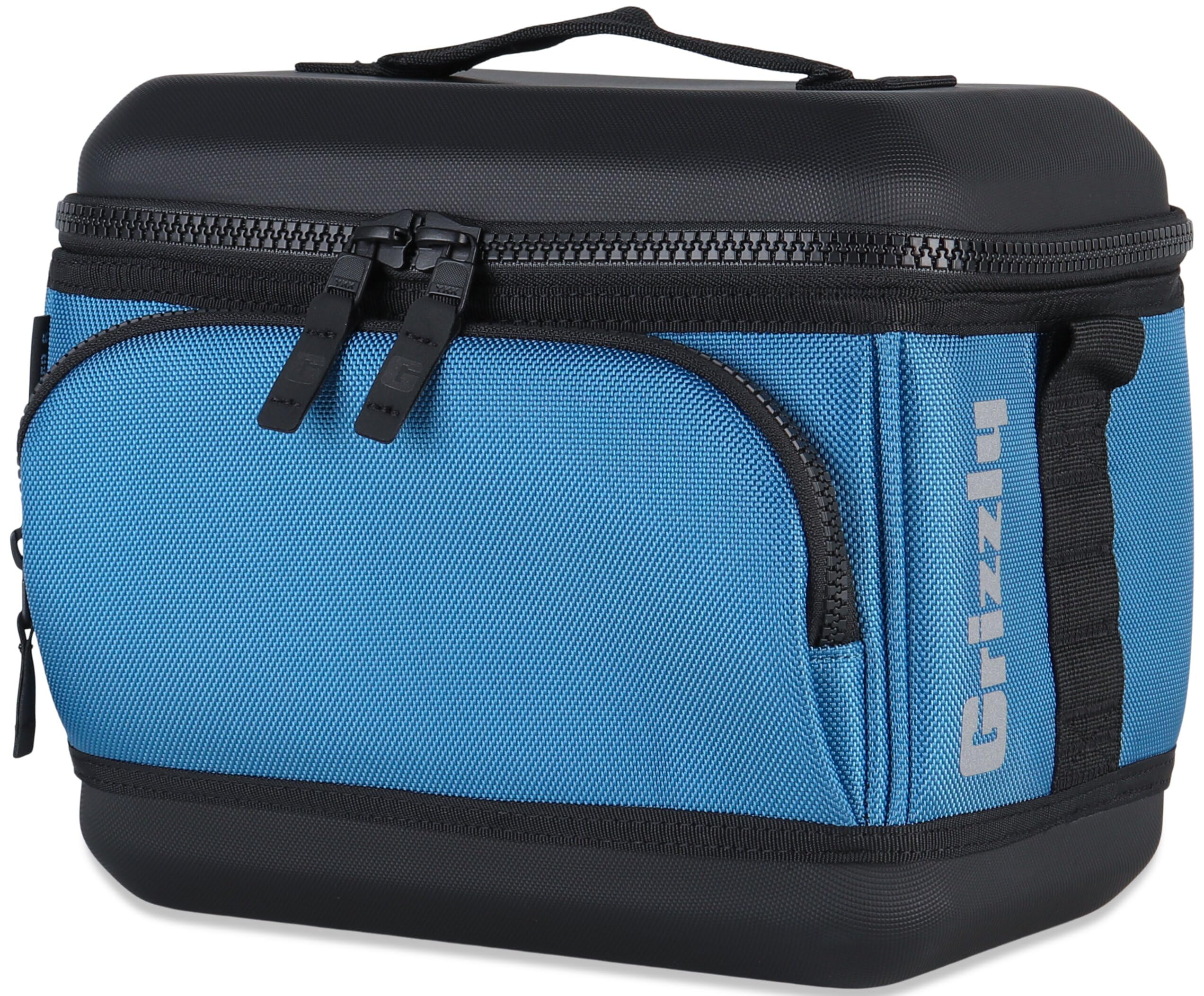Drifter Grizzly 6-Pack | Flip-top Soft Cooler Bag | Ice Chest for Beach Boat Camping Car Fishing Golf Hiking Hunting Lunch Picnic | Lightweight Portable Insulated Waterproof | Slate Blue