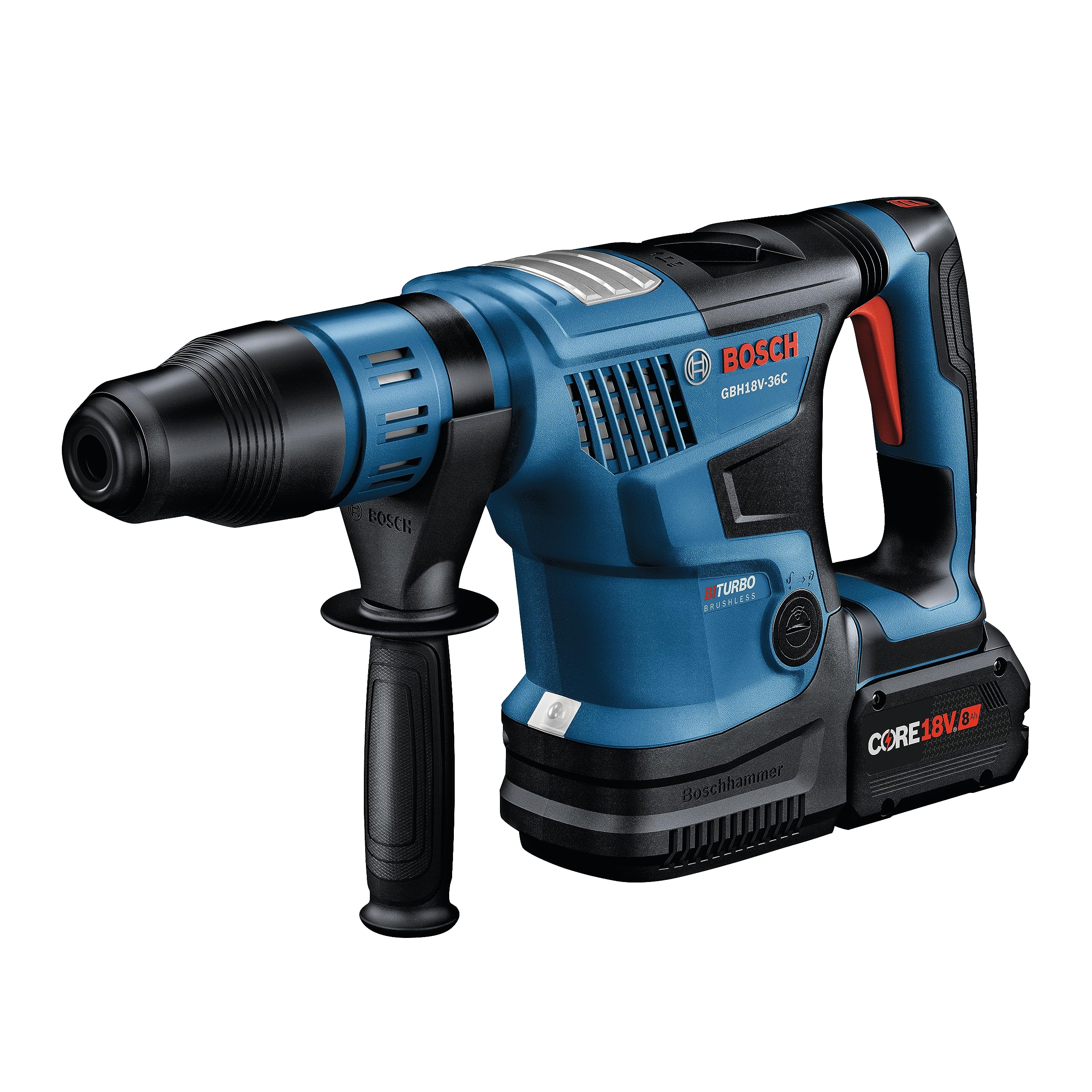 Bosch GBH18V-36CK24 18V PROFACTOR™ Connected-Ready SDS-max® 1-9/16 In. Rotary Hammer Kit with (2) CORE18V® 8 Ah High Power Batteries