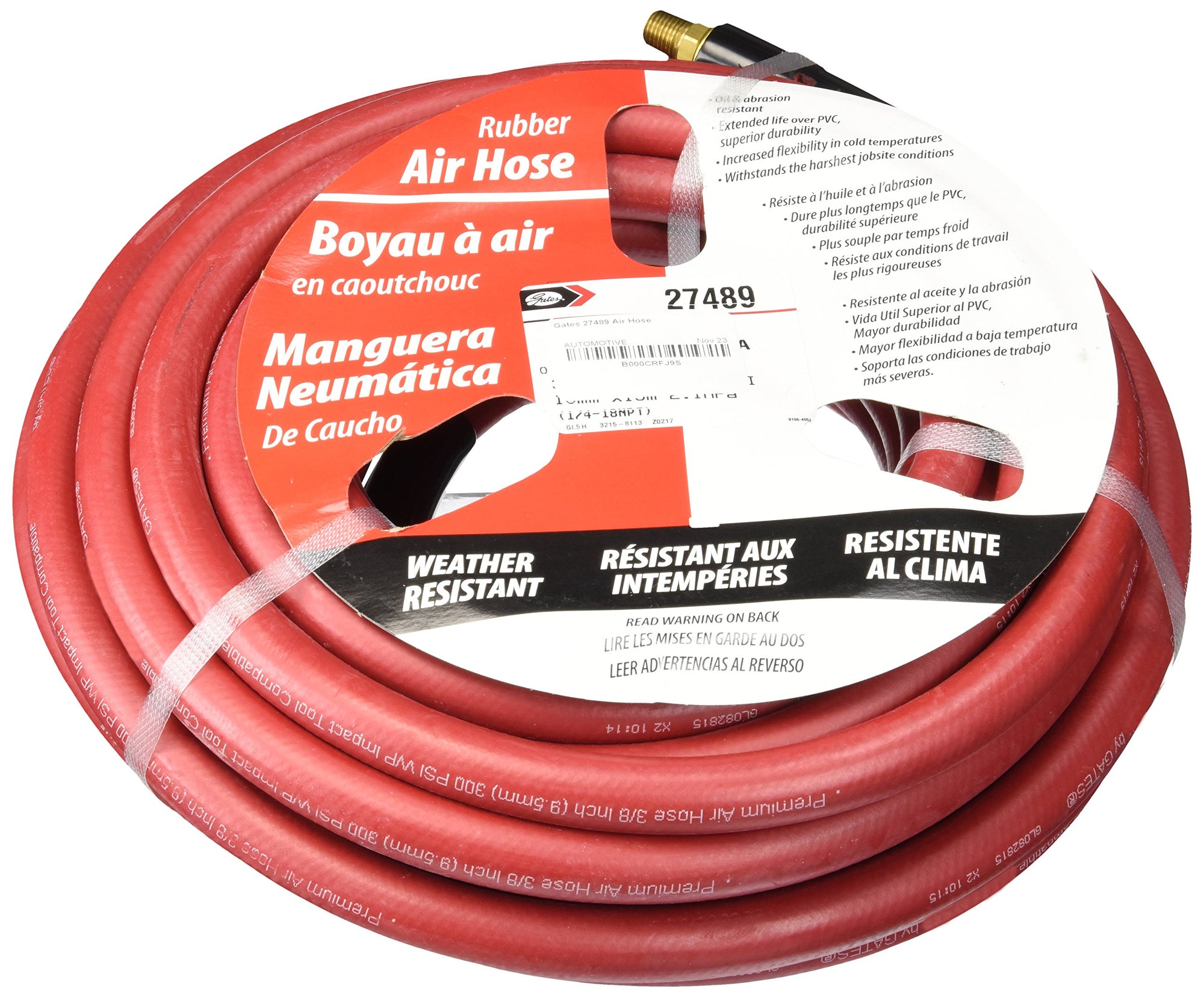 Safety Stripe Gates 27489 Standard Air Service Hose