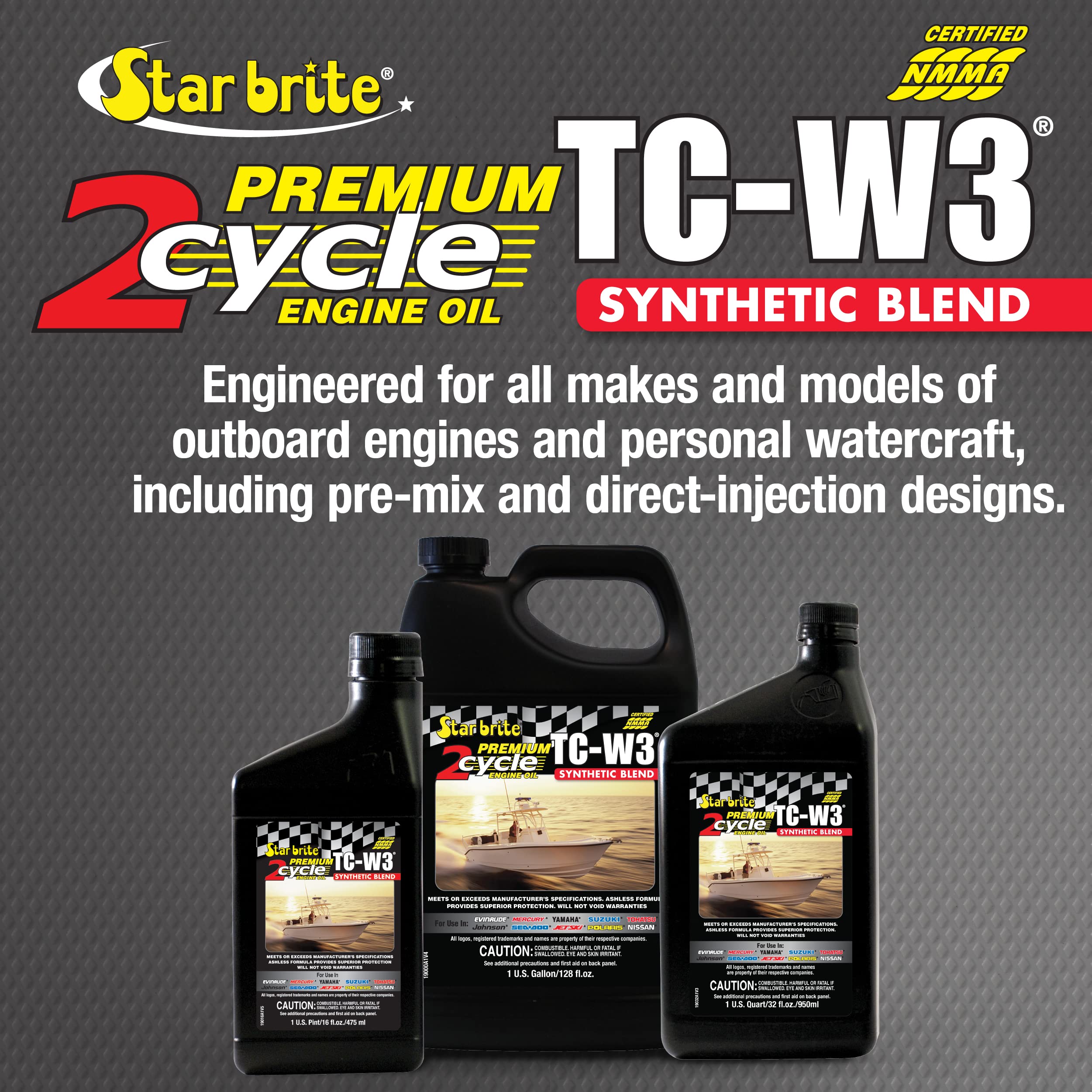 Premium STAR BRITE 2-Cycle Engine Oil TC-W3-1 GAL (19000)
