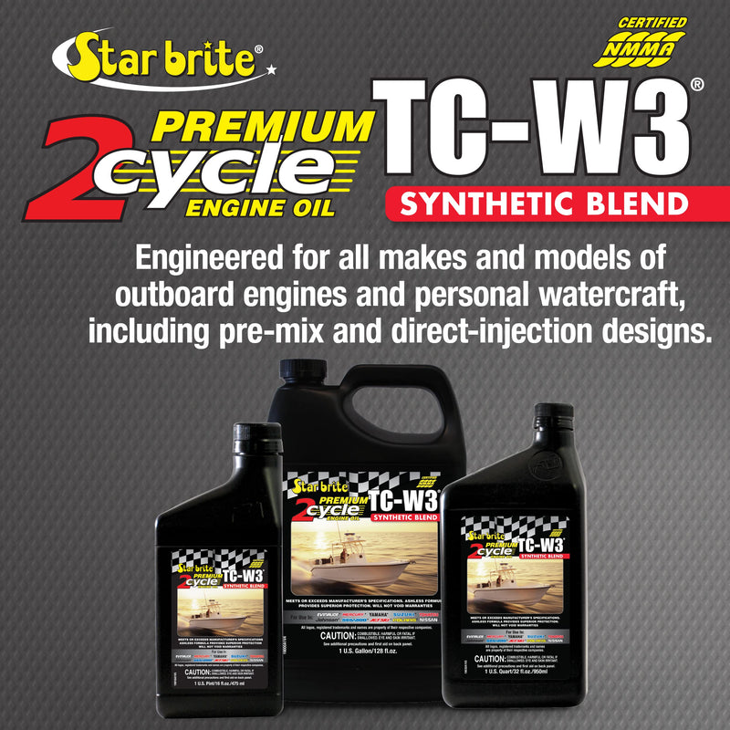 Premium STAR BRITE 2-Cycle Engine Oil TC-W3-1 GAL (19000)