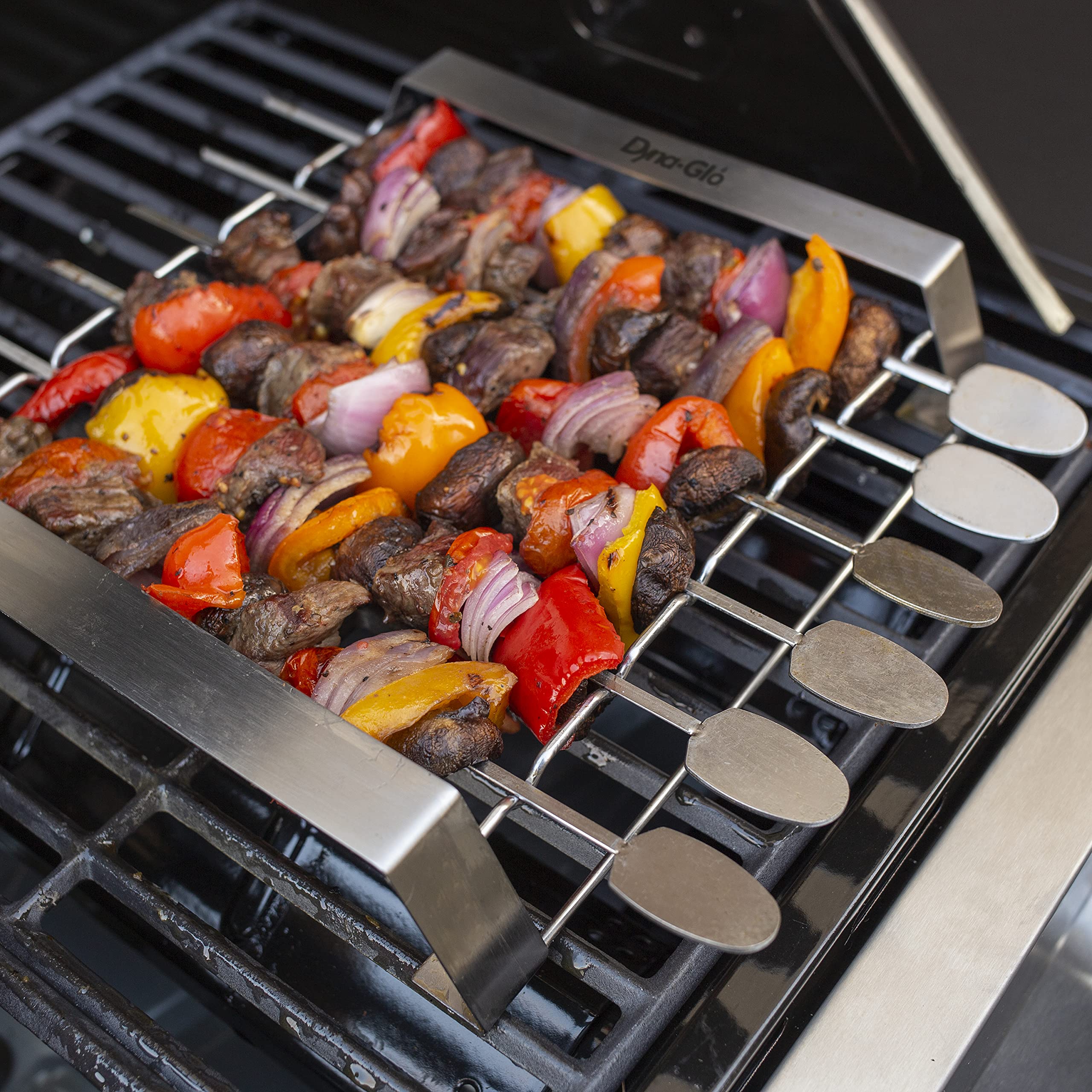 6PC Dyna Glo Skewer and Rack Set