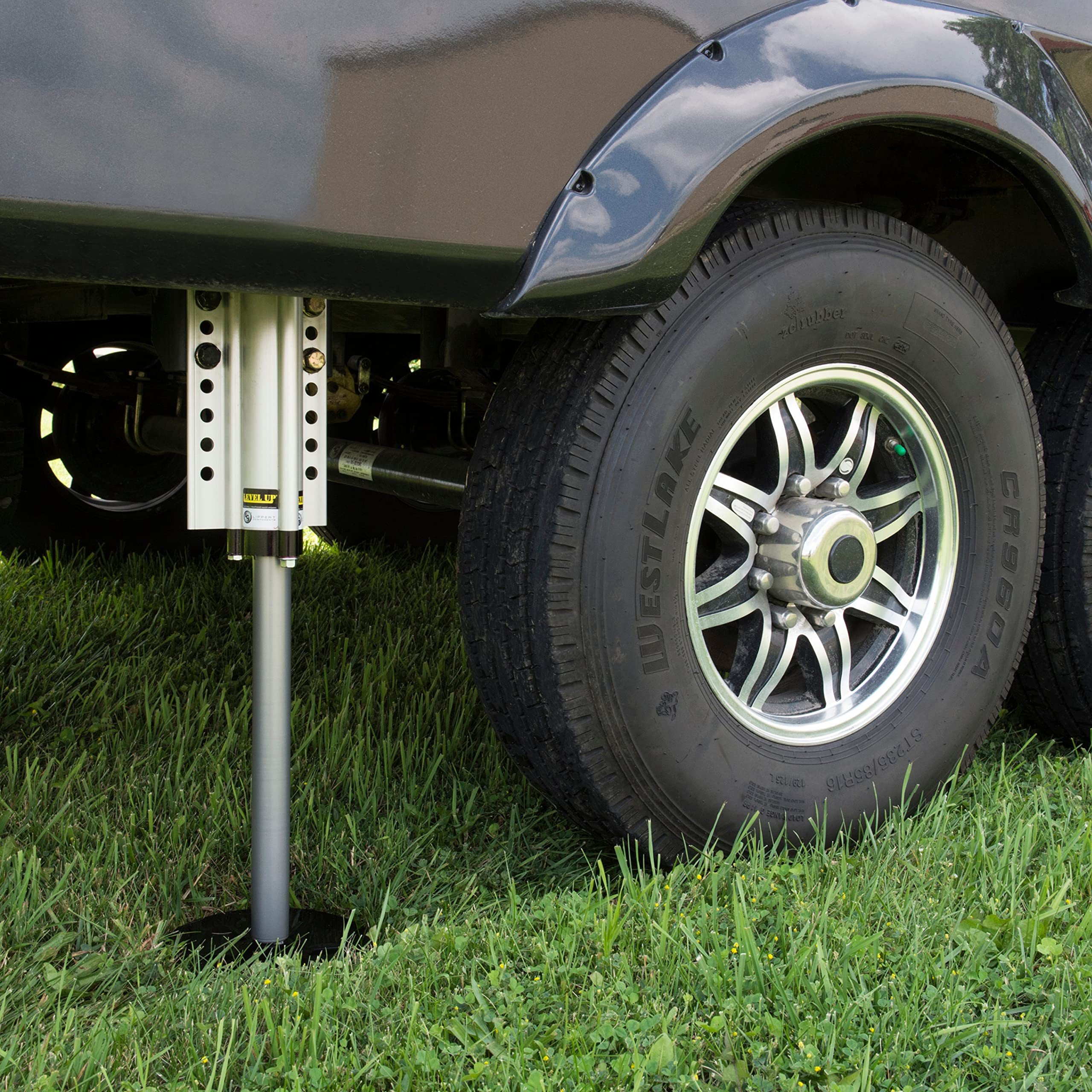 Lippert 5th Wheel Ground Control 3.0 Automatic RV Leveling System Front Hall Effect Jack for Right or Left Leg Replacement with 5,000-lb. Load Capacity - 305340