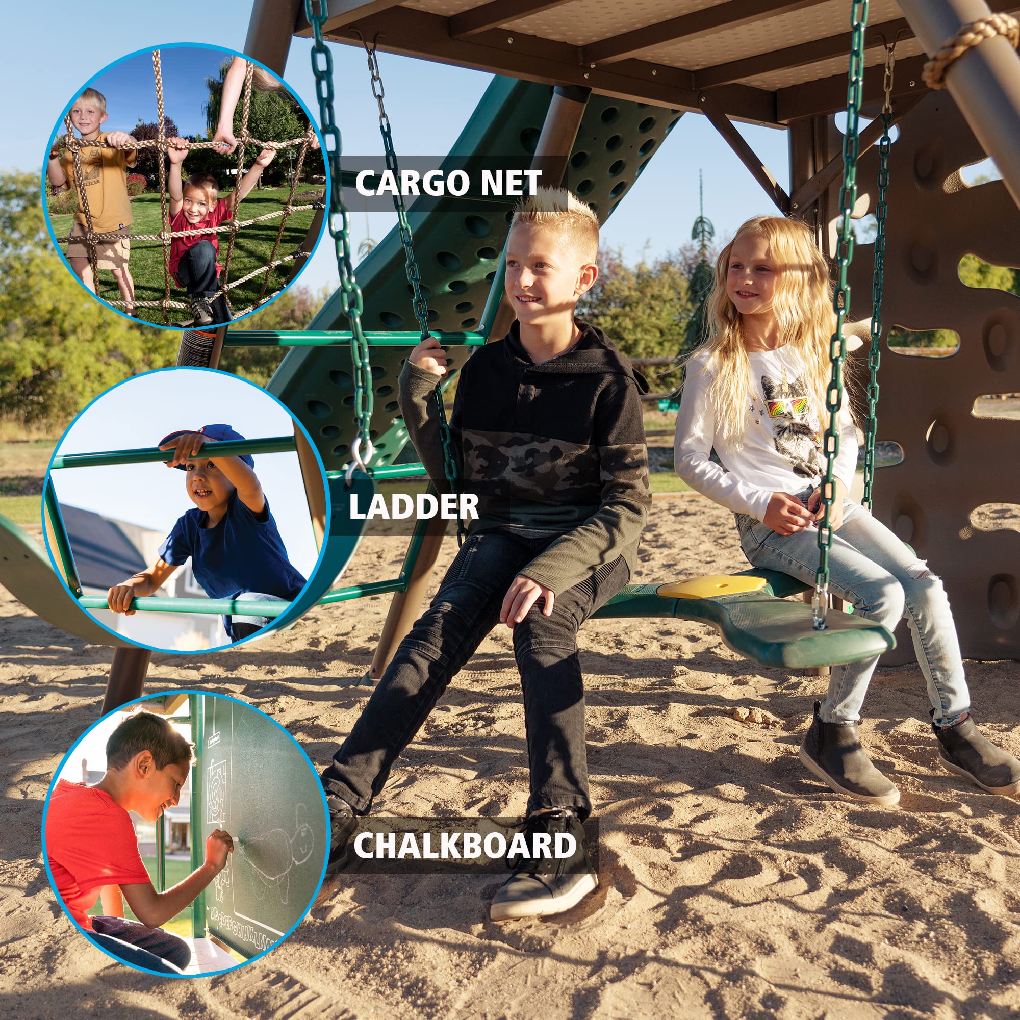 Big Stuff Lifetime Swing Set, Earthtone 91069