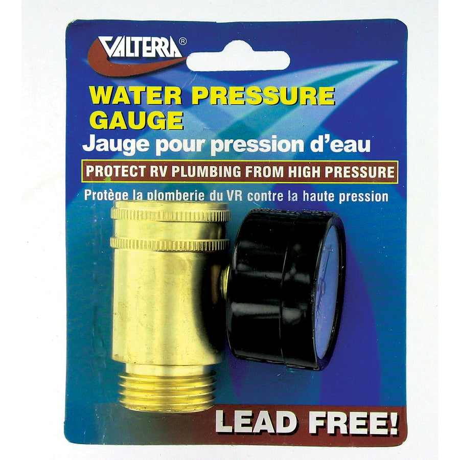 Water Pressure Gauge Valterra A01-0110VP, Brass