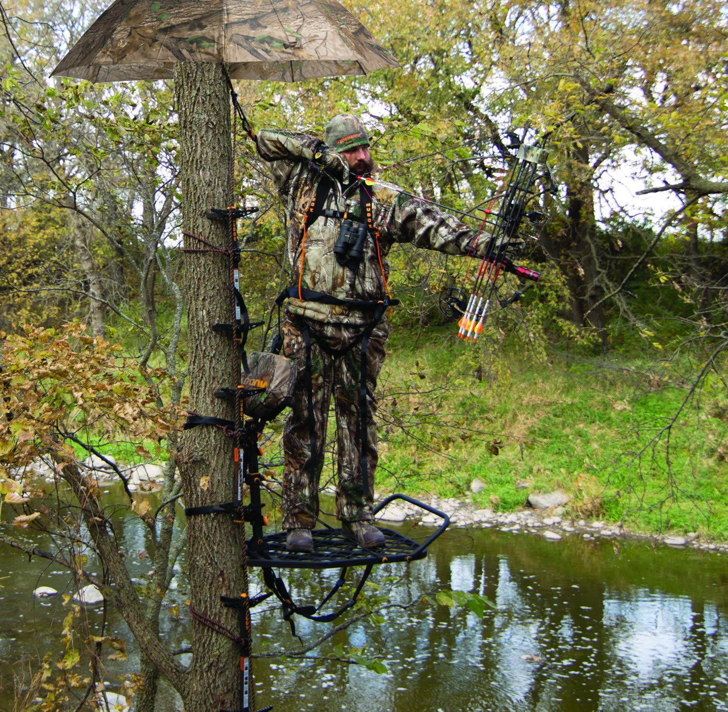 Pop-Up Muddy Umbrella, Durable Resistant 54" Protective Tree Umbrella