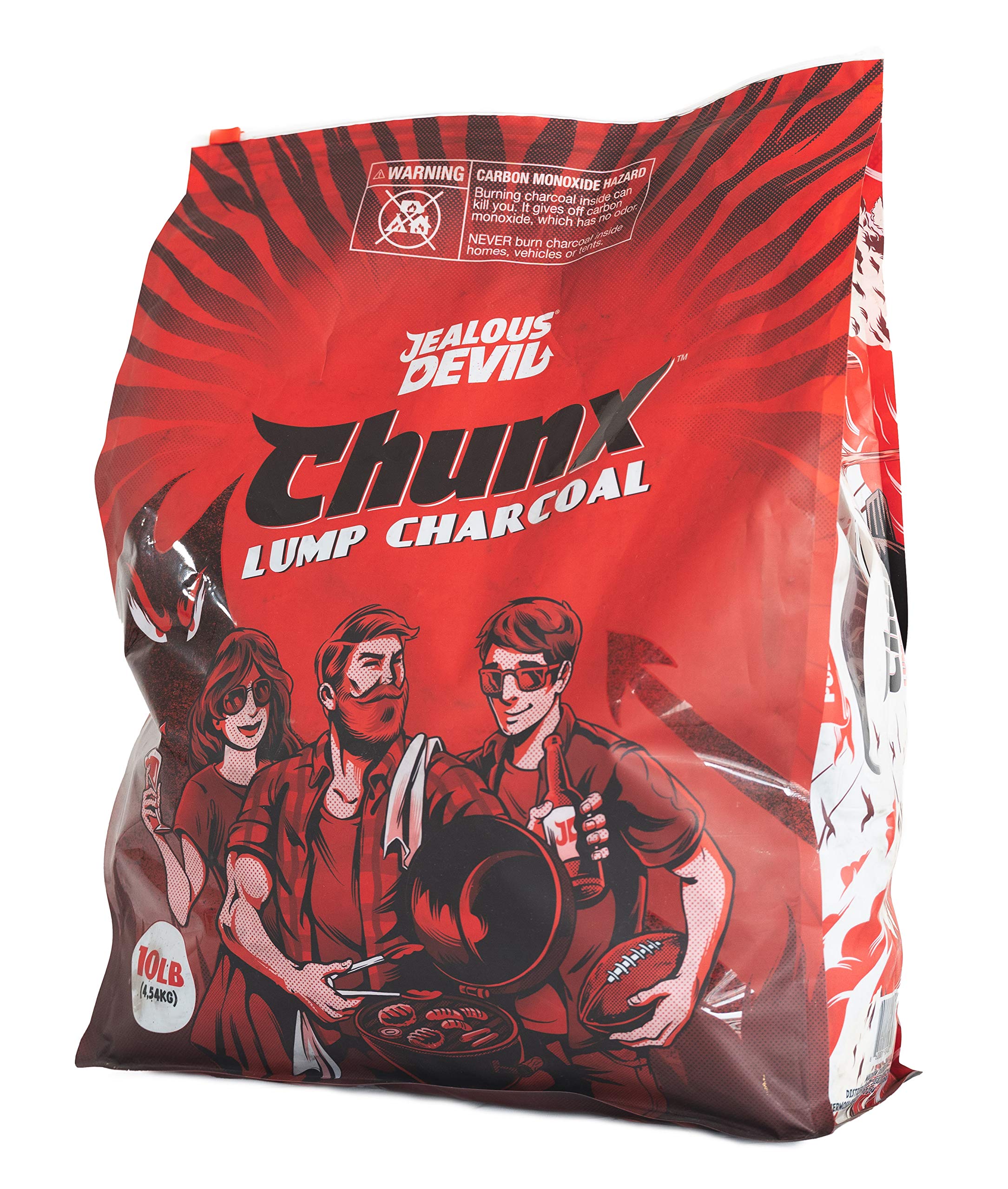 All Natural Jealous Devil Hardwood Lump Charcoal (1-10lbs Bag)