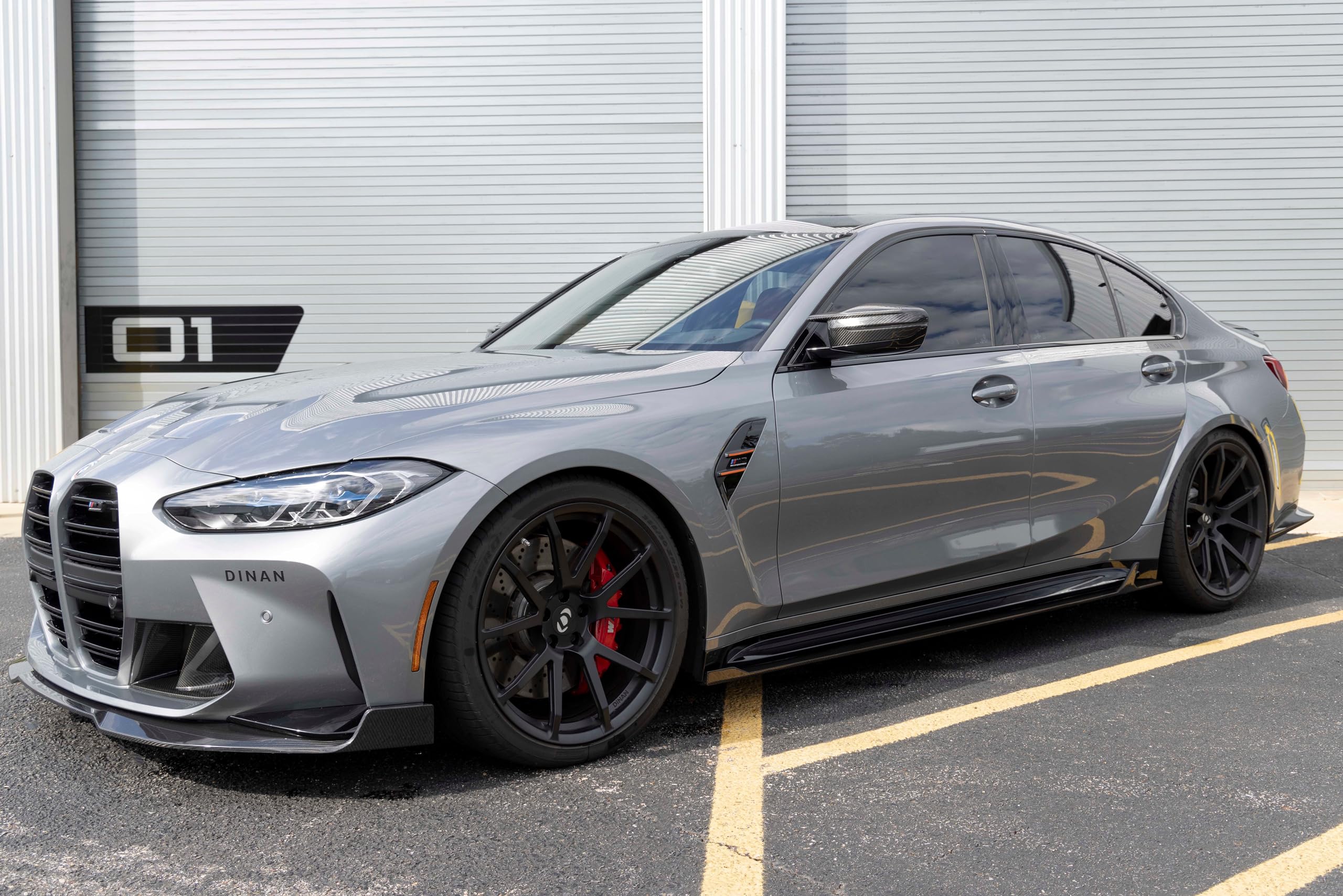 Dinan Side Skirts D980-0047 - Gloss Twill Carbon Fiber - Pair