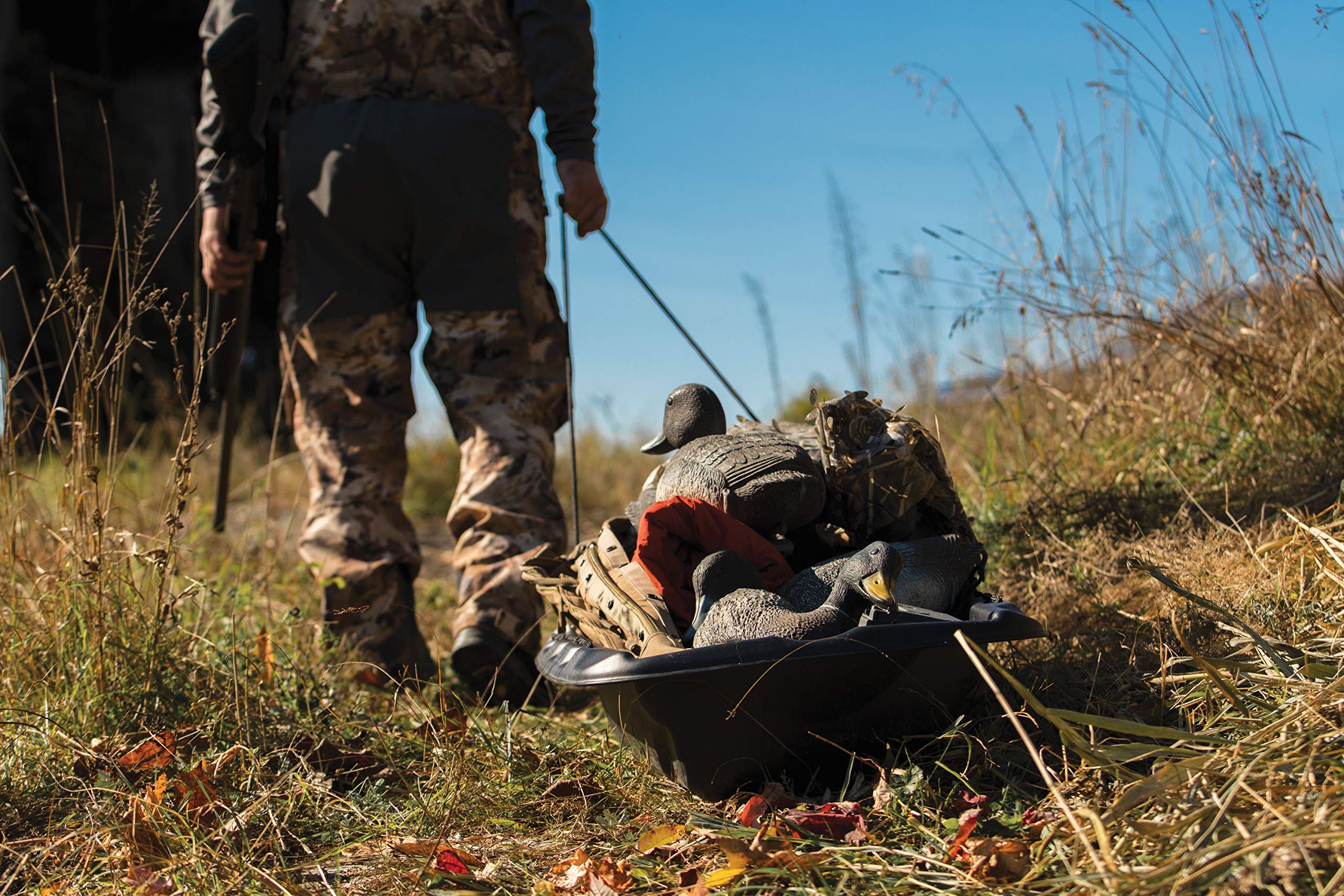 Trek 45 Pelican Utility Sled - Black - Pull Rope - 4 Season Sled - Carry Up to 130lb - Heavy Duty RAM-X Construction - Use 2 Trek 45 to Enclose Gear - LDT45PA06-00