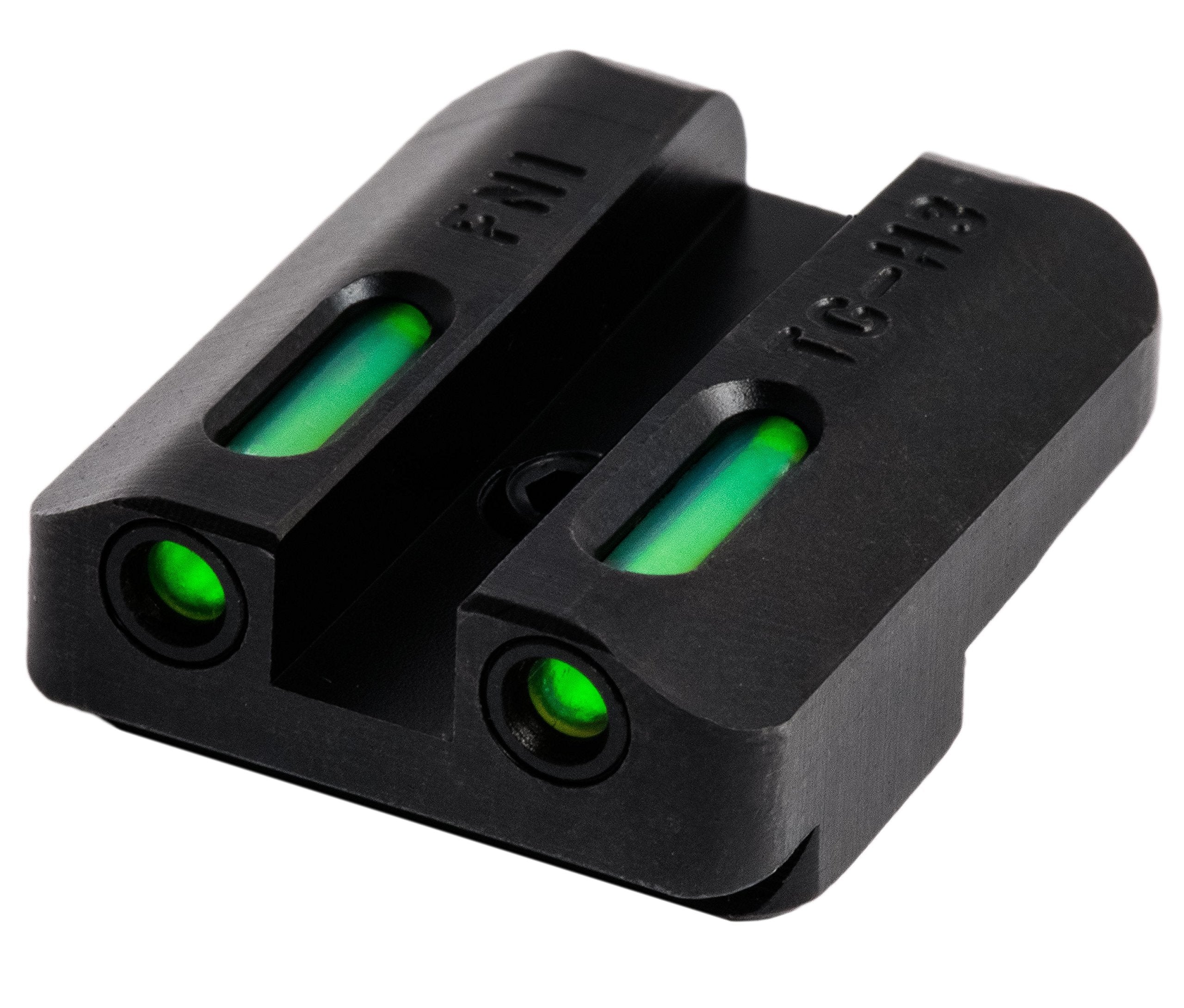 Handgun Sight TRUGLO TFX | Durable Shock-Resistant Compact Brightly Glowing Tritium & Fiber-Optic Xtreme Day/Night Sight, Compatible with FN FNX9 Handguns