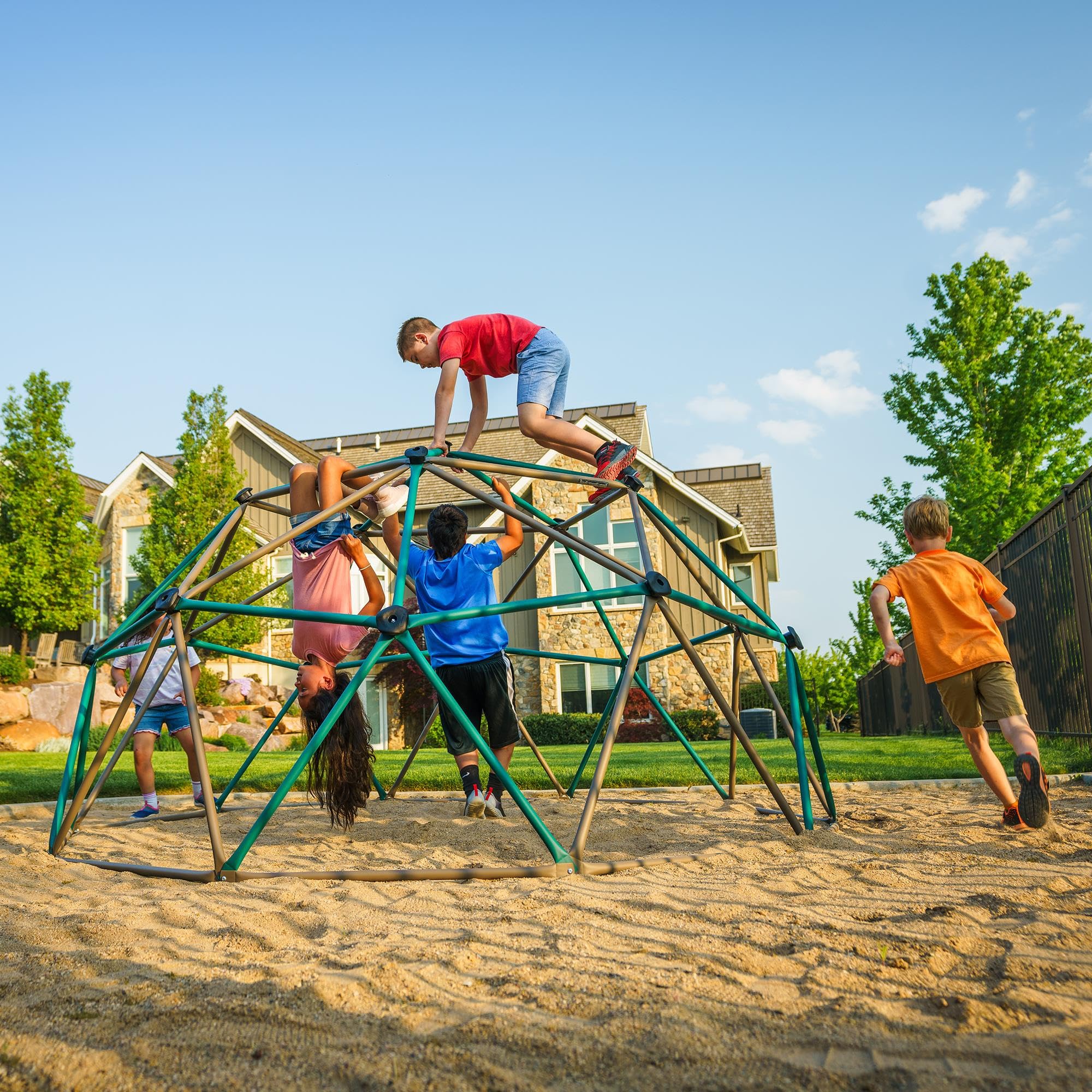 Geometric Dome Climber Lifetime Play Center, Earthtone